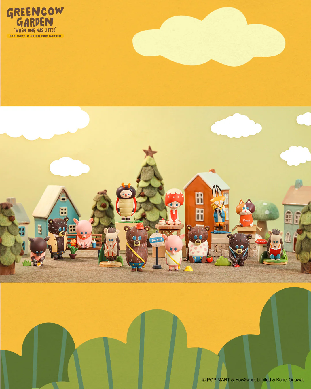 POP MART Green Cow Garden When One Was Little Series