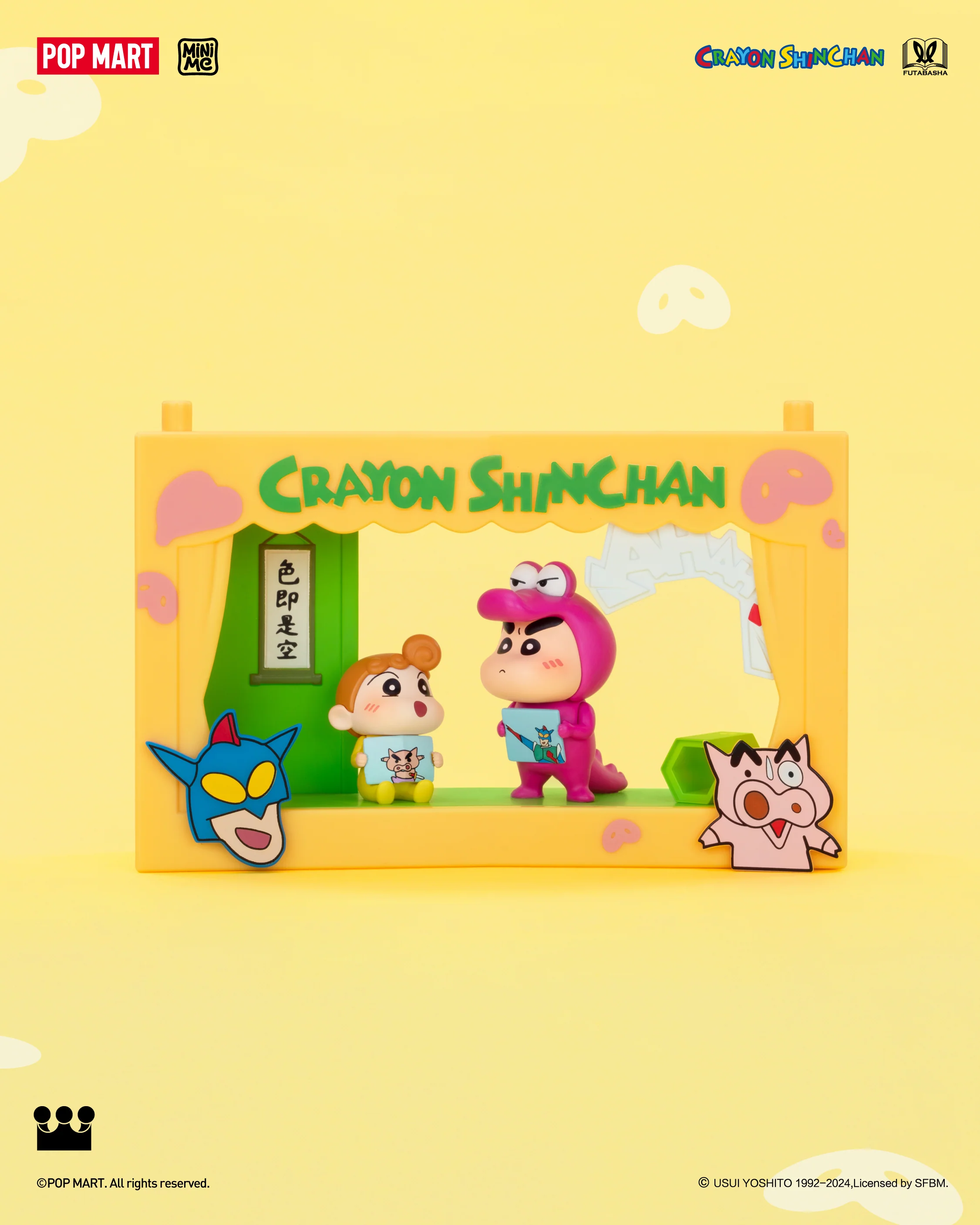 POP MART Crayon Shinchan Life Theatre Series Scene Sets