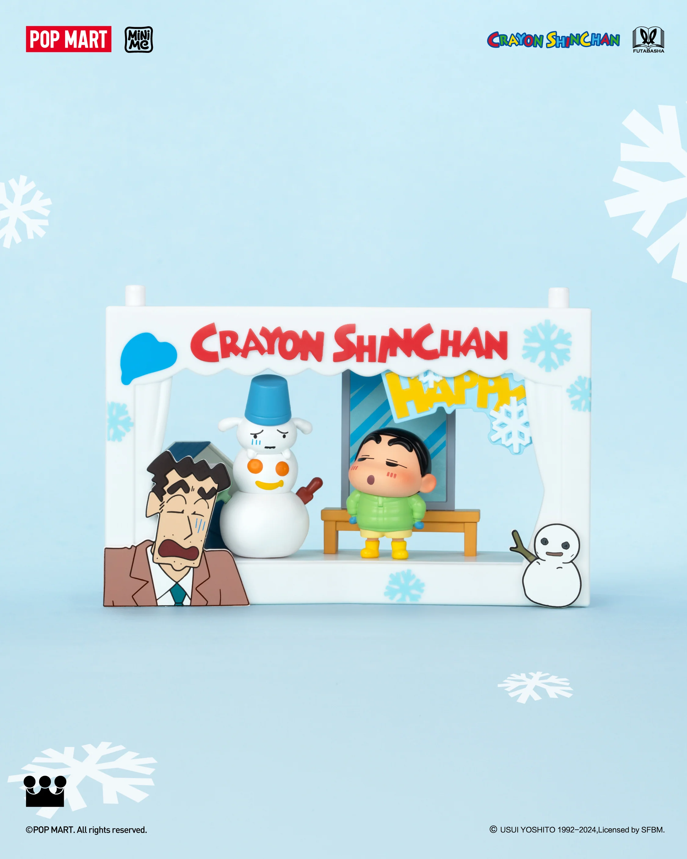POP MART Crayon Shinchan Life Theatre Series Scene Sets