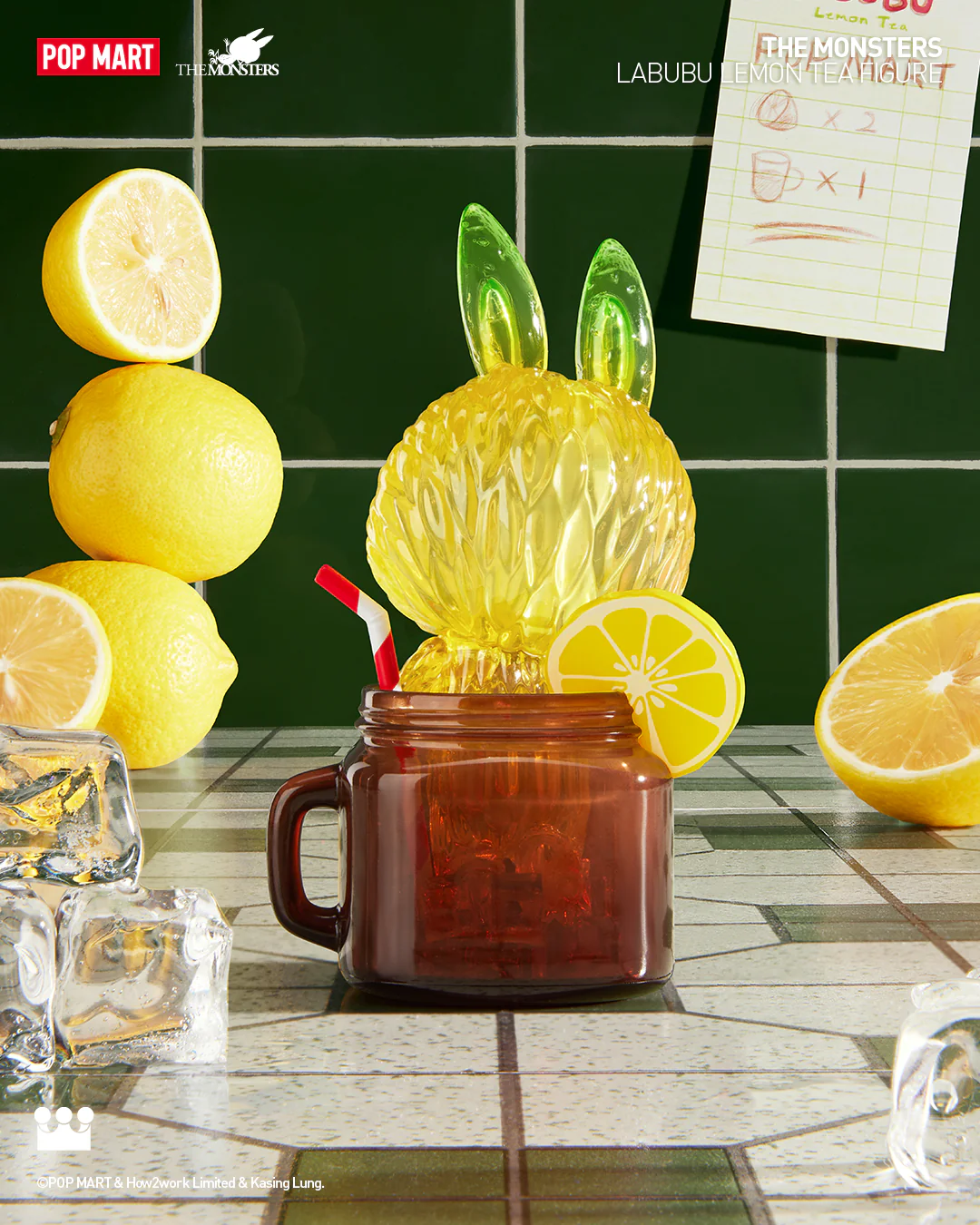 POP MART LABUBU Lemon Tea Figure