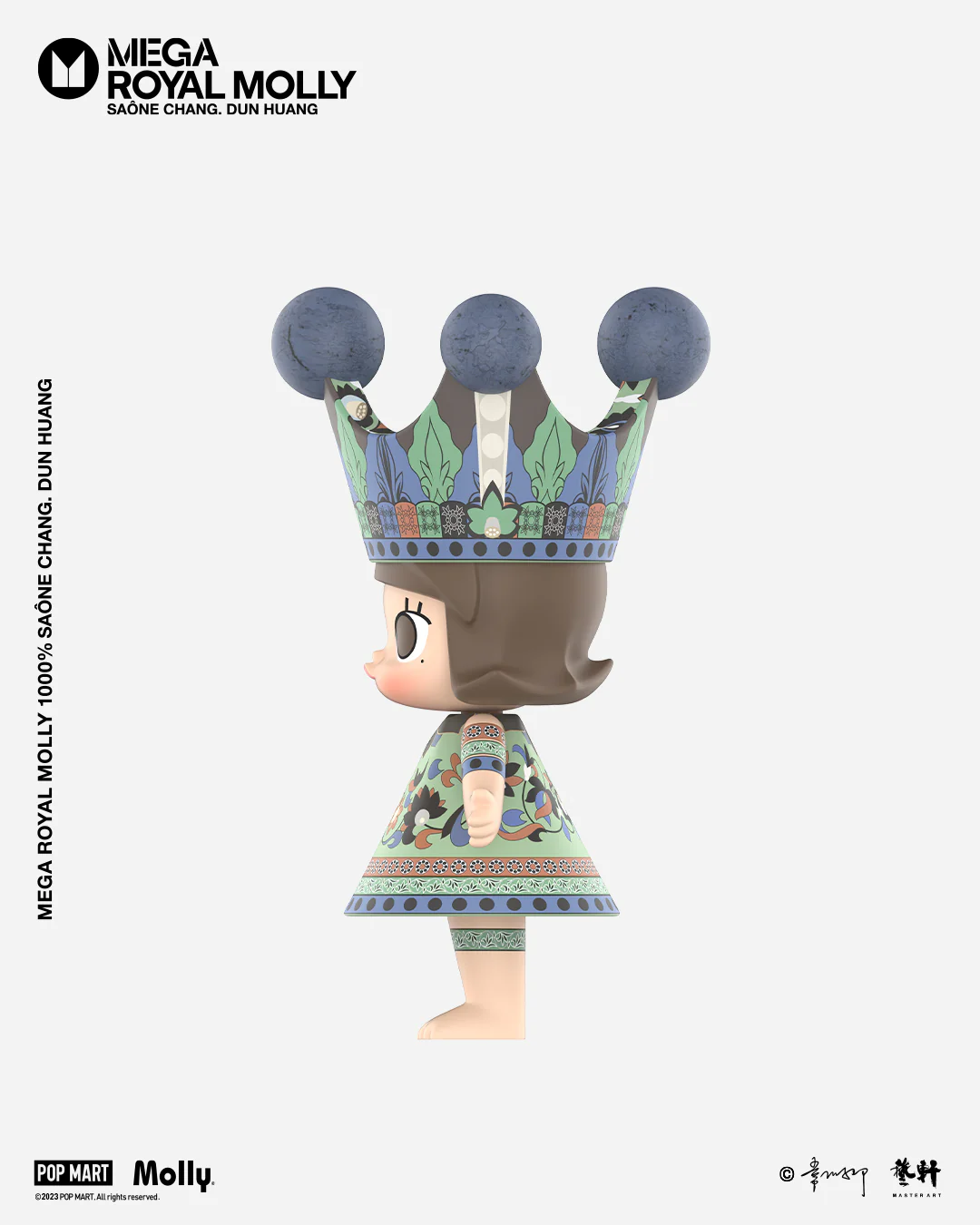 POP MART MEGA ROYAL MOLLY 1000% Saône Chang. Dun Huang