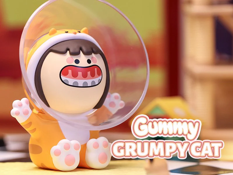 POP MART Gummy Grumpy Cat 100% Limited Edition