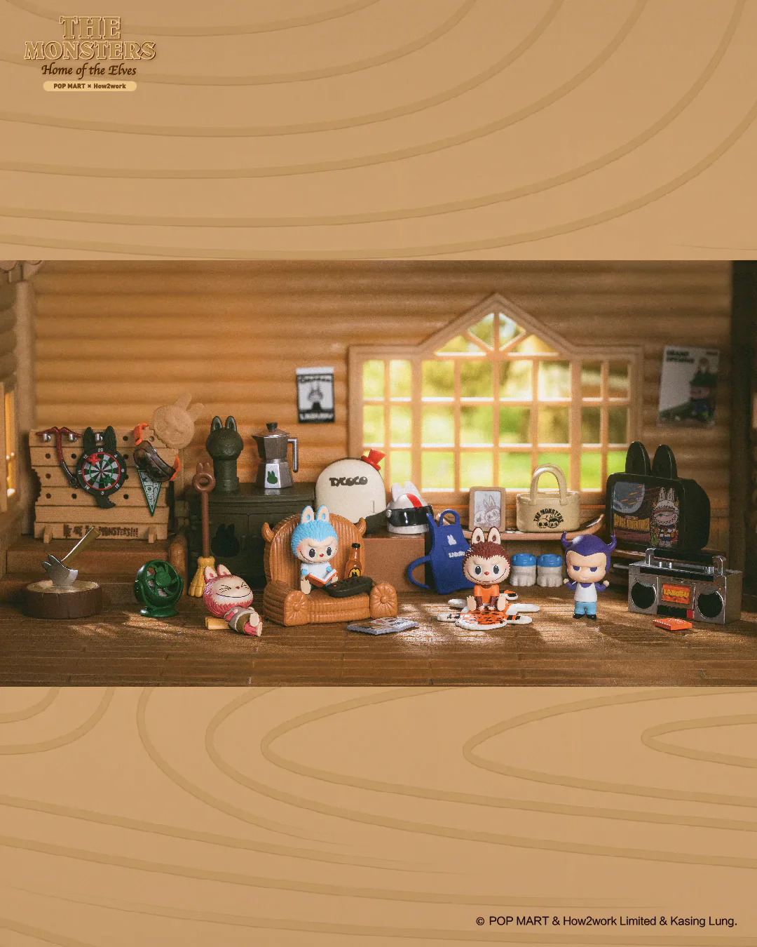 POP MART The Monsters Home of the Elves Series Prop