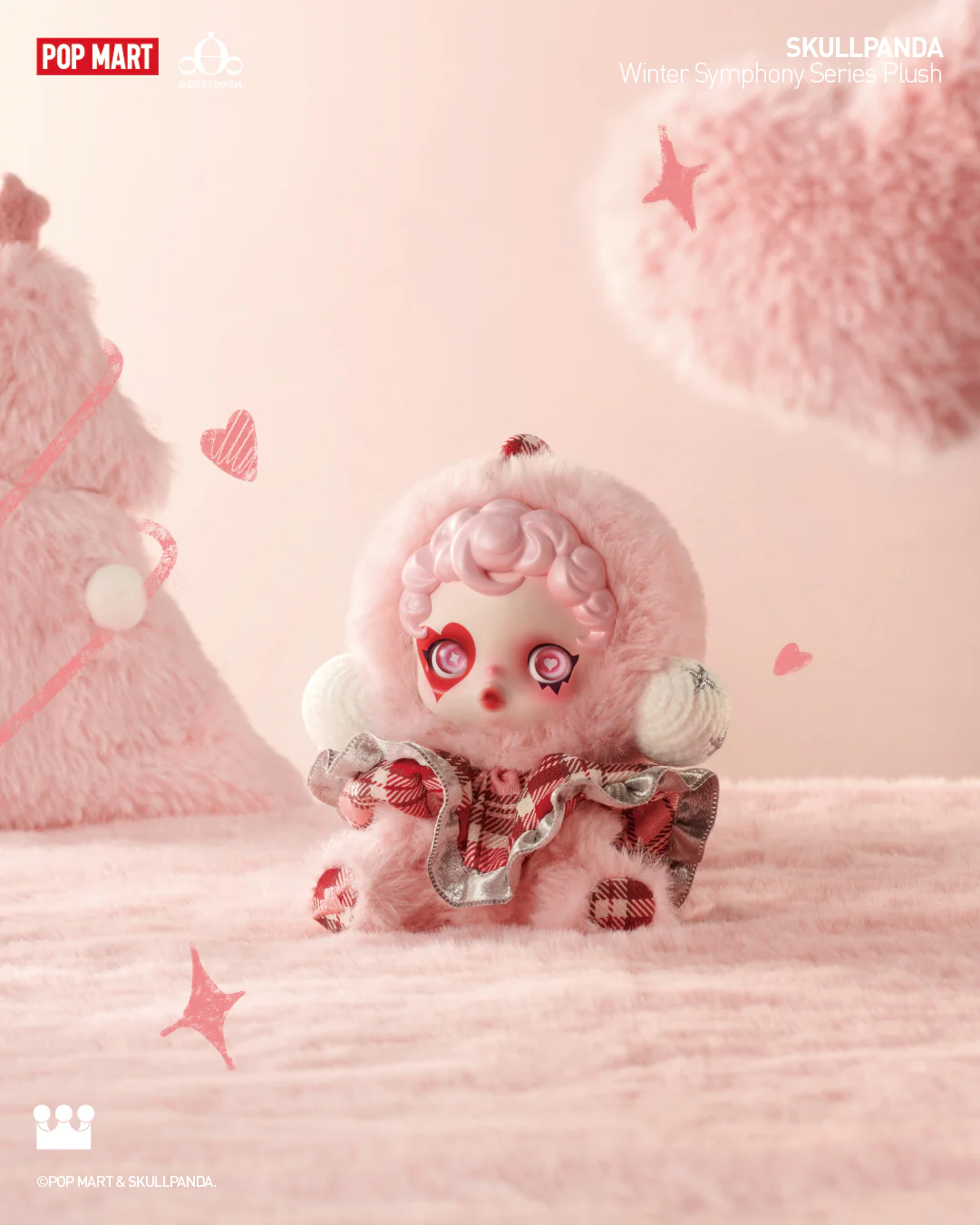 POP MART SKULLPANDA Winter Symphony Series Plush