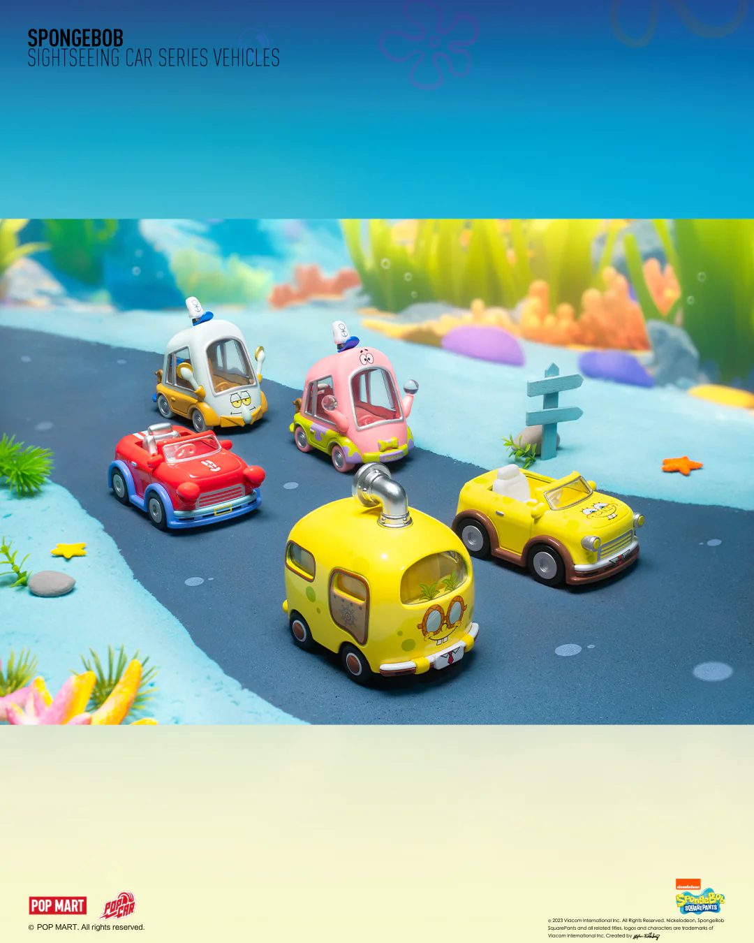 POP MART SpongeBob Sightseeing Car Series Vehicles