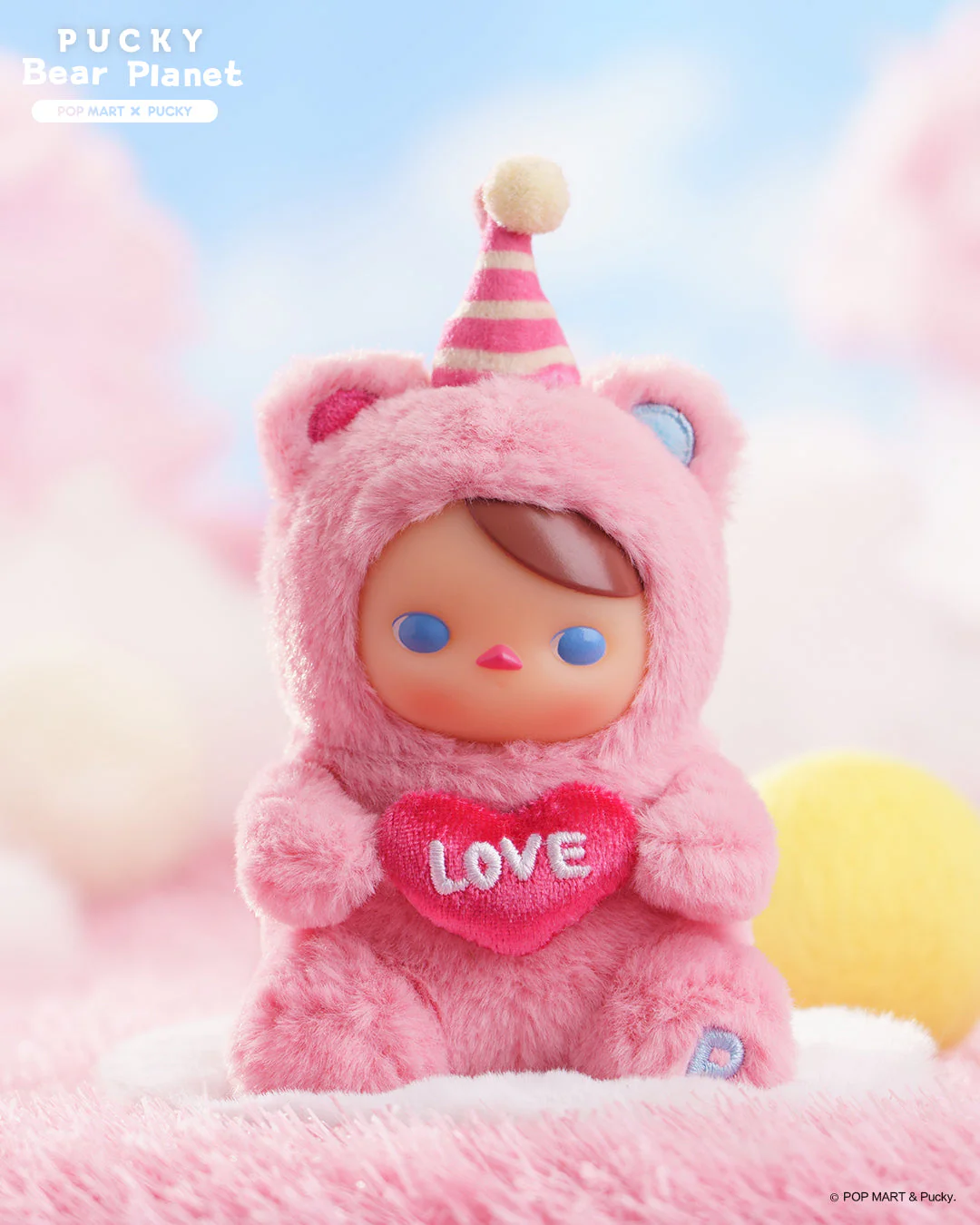 POP MART Pucky Bear Planet Series - Plush Blind Box