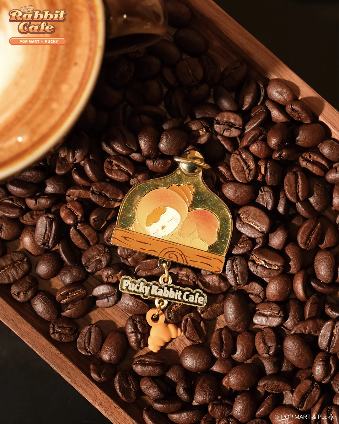 POP MART Pucky Rabbit Cafe Series - Badge