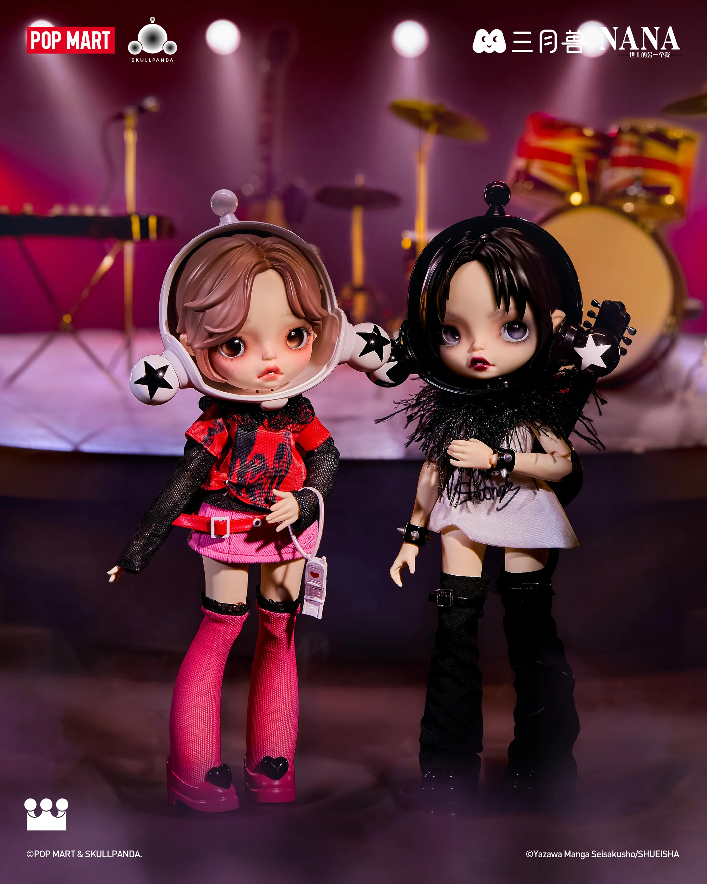 POP MART SKULLPANDA × Osaki Nana Action Figure