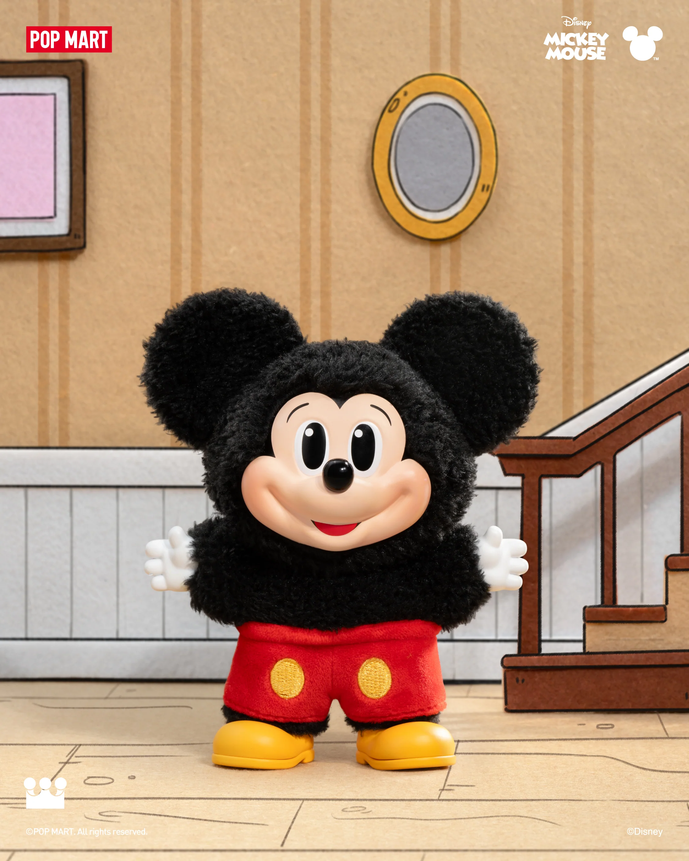 POP MART Mickey Family Cute Together Keychain Series Figures
