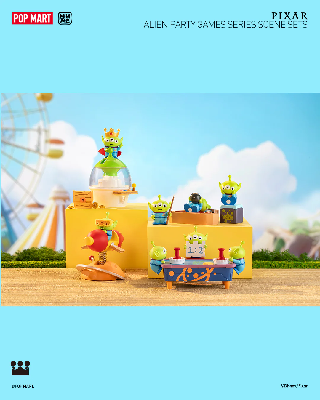 POP MART Pixar Alien Party Games Series Scene Sets
