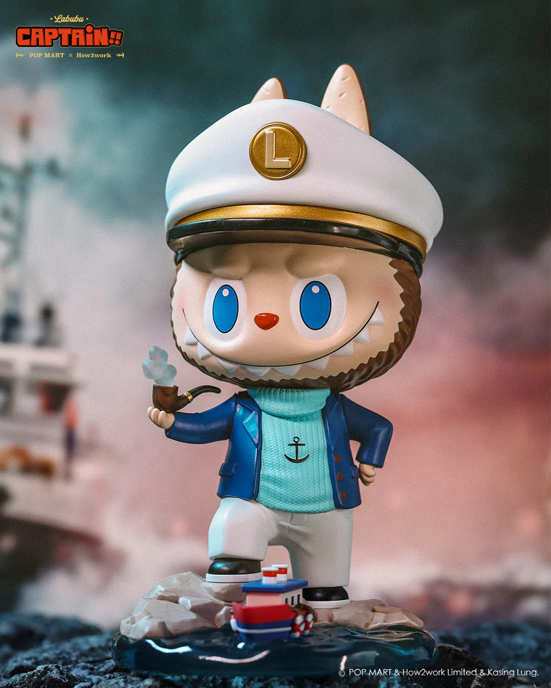 POP MART The Monsters Labubu Captain Figurine