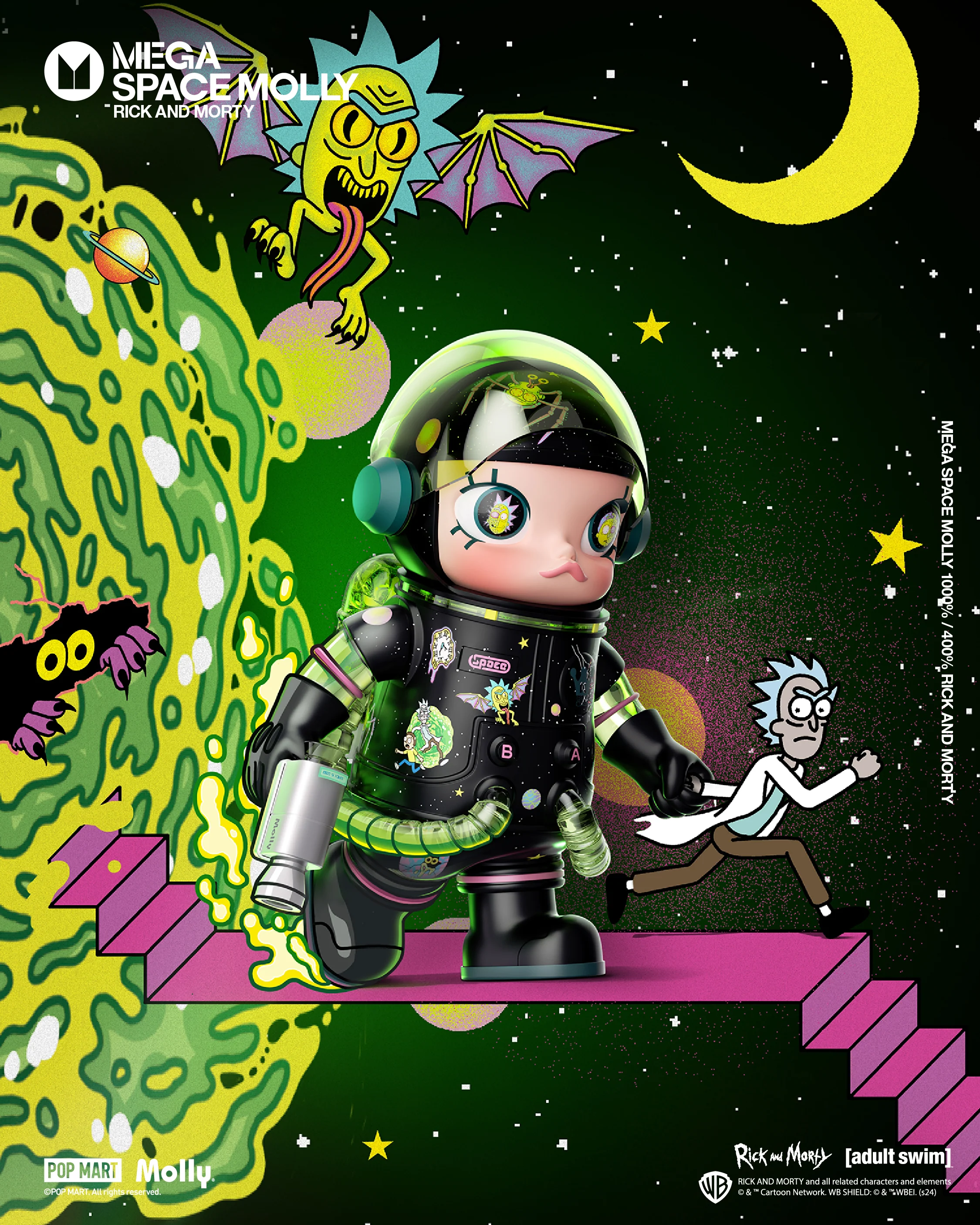 POP MART MEGA SPACE MOLLY 400% Rick and Morty