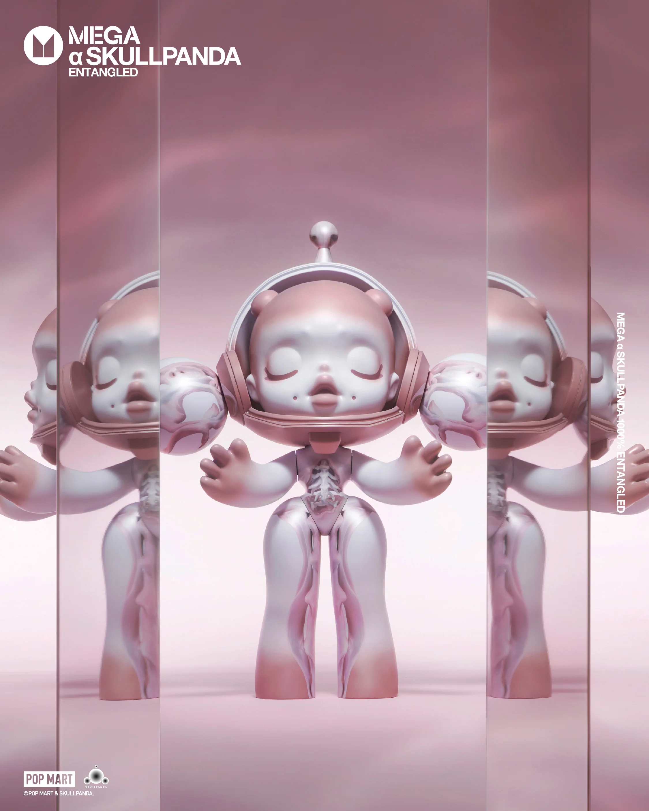 POP MART MEGA α SKULLPANDA 1000% Entangled