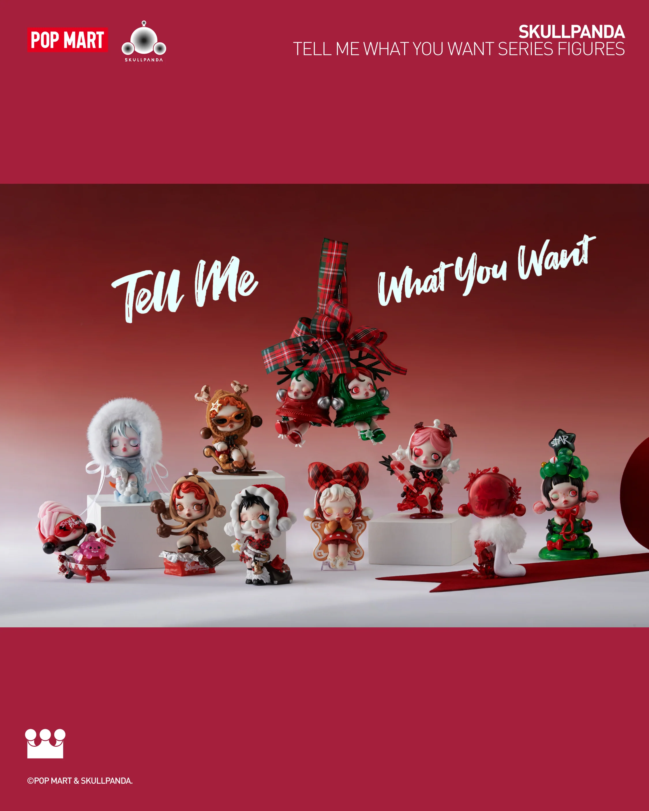 POP MART SKULLPANDA Tell Me What You Want Series Figures
