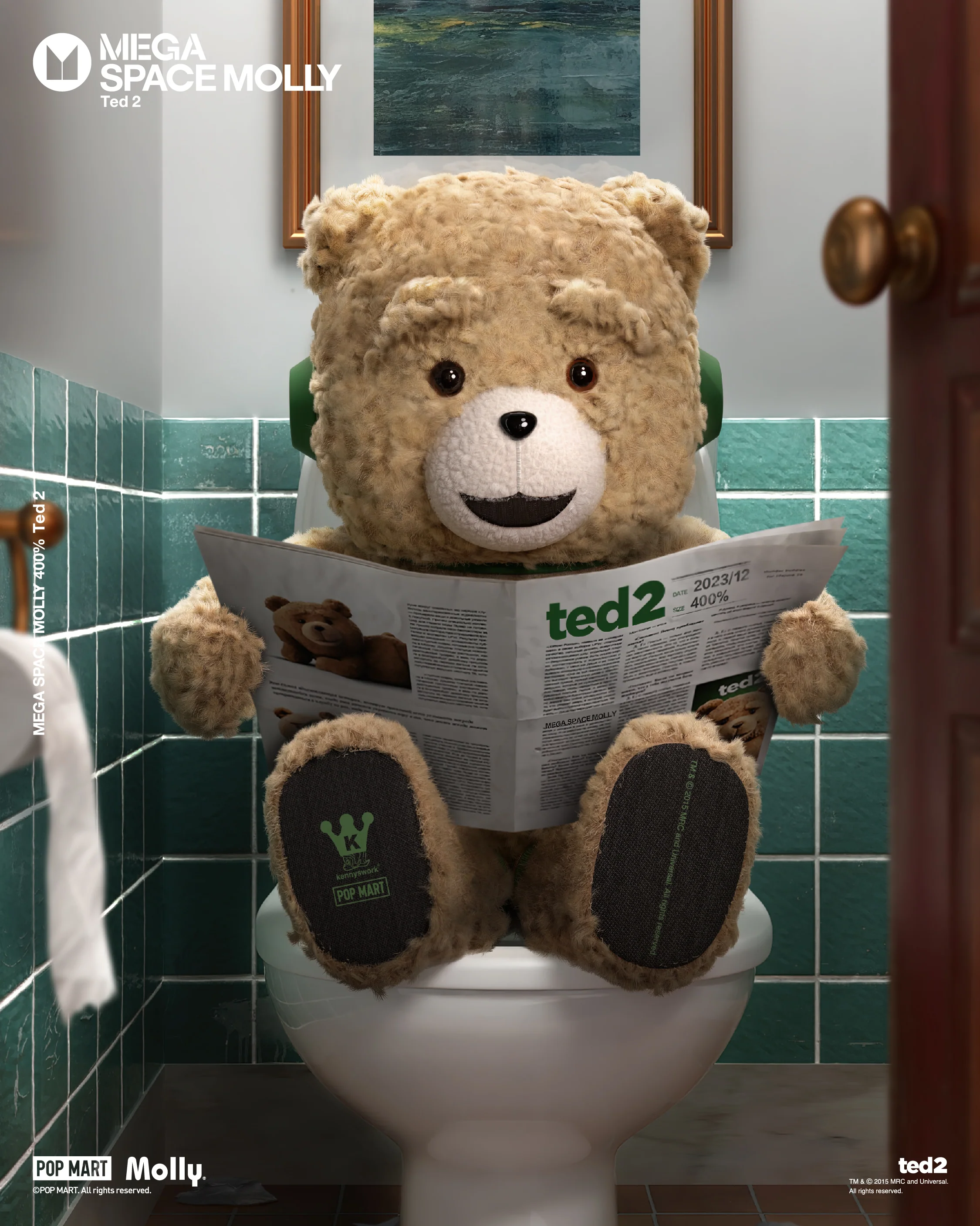 POP MART MEGA SPACE MOLLY 400% Ted 2