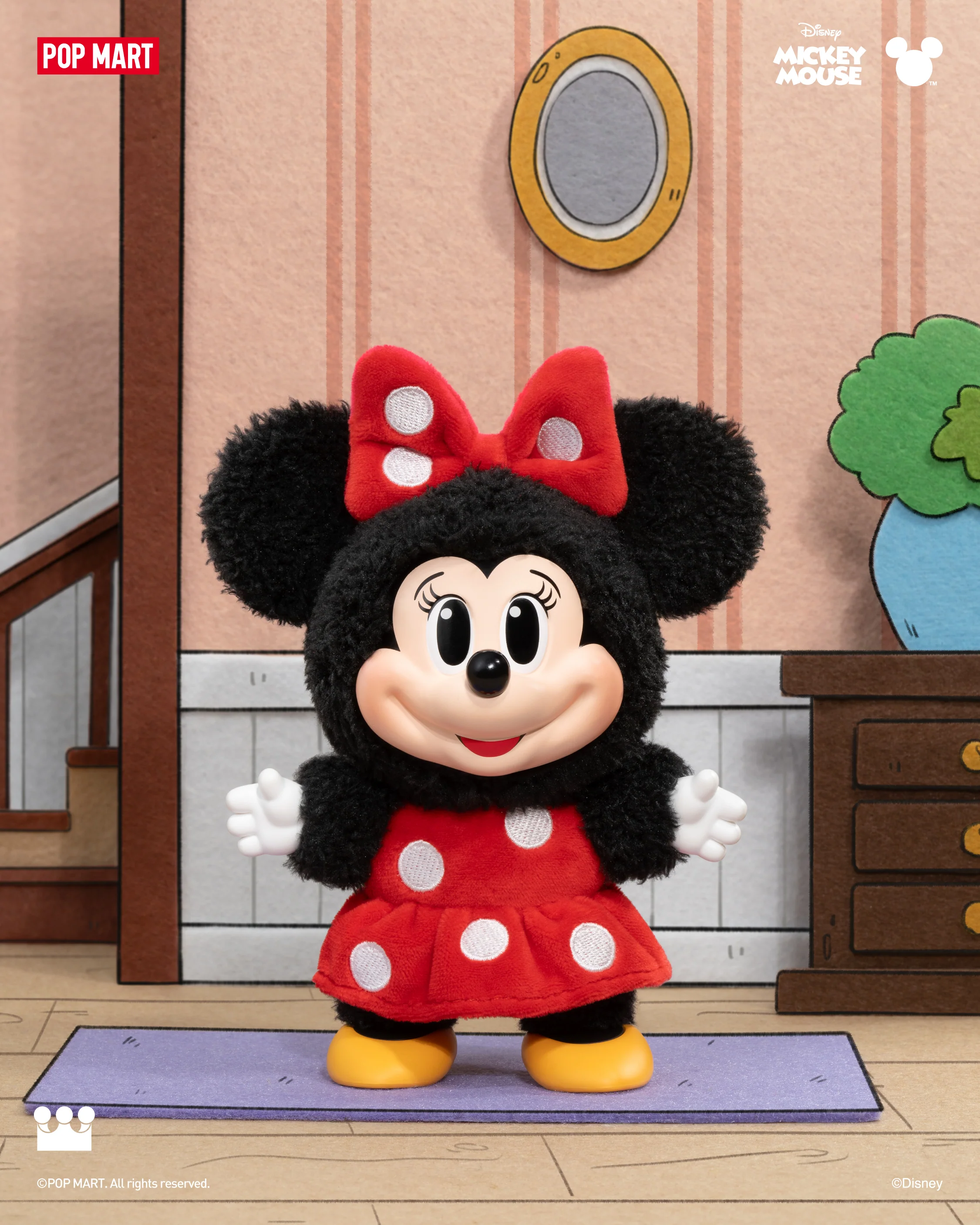 POP MART Mickey Family Cute Together Keychain Series Figures