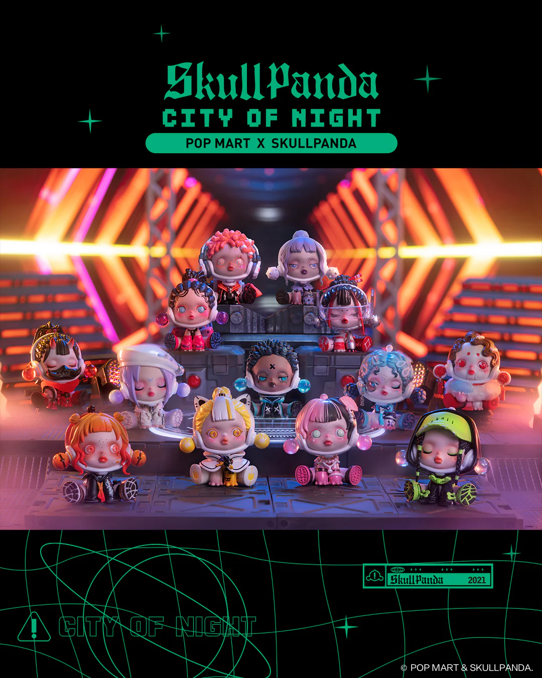POP MART Skullpanda City of Night Series