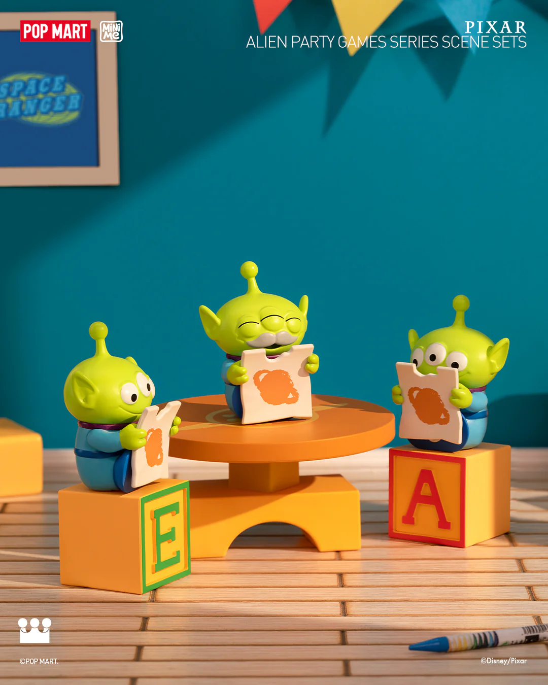 POP MART Pixar Alien Party Games Series Scene Sets
