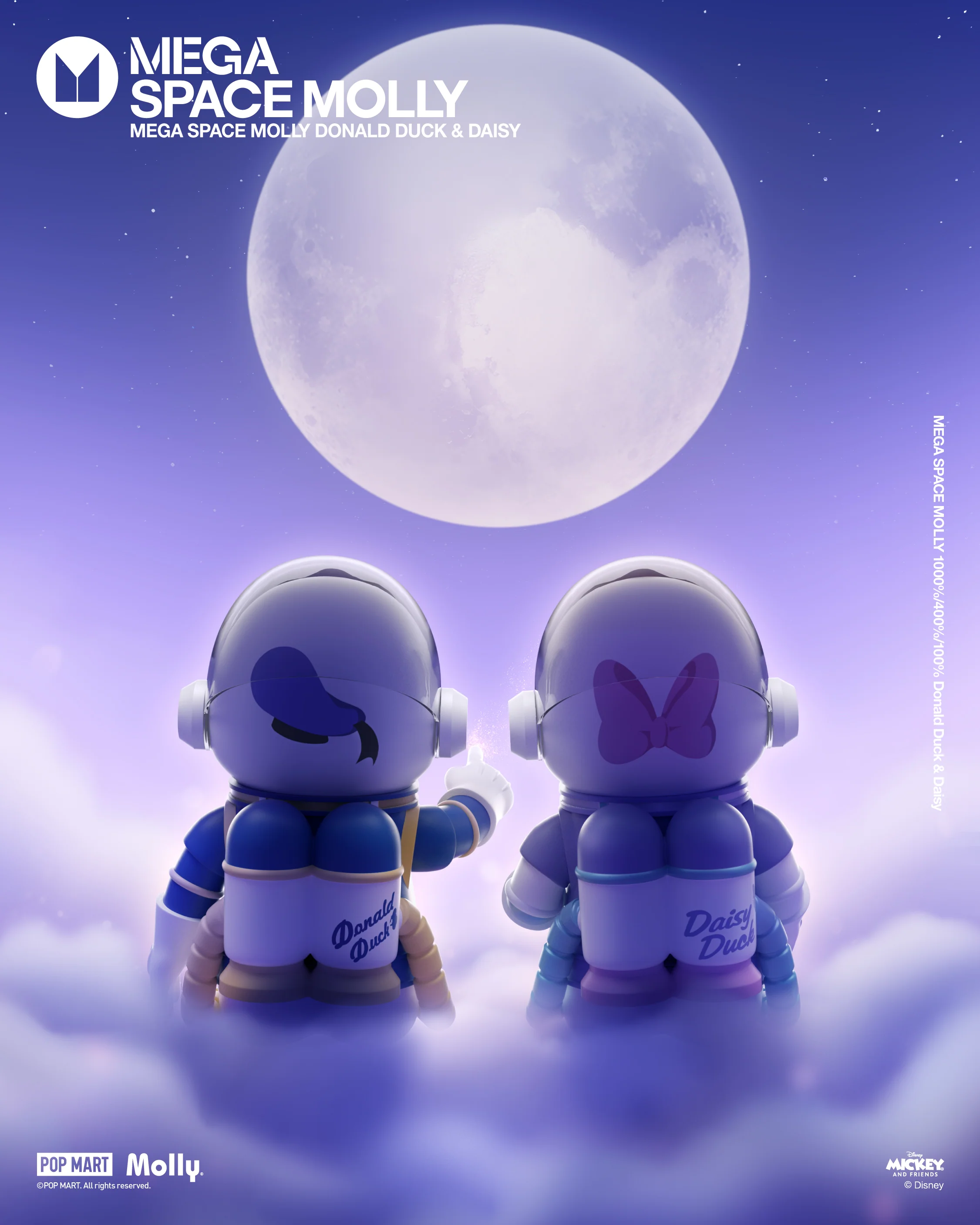 POP MART MEGA SPACE MOLLY 400% Donald Duck
