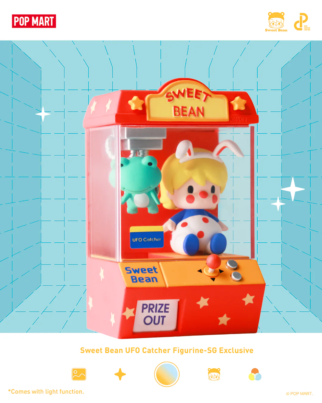 POP MART Sweet Bean UFO Catcher Figurine - SG Exclusive