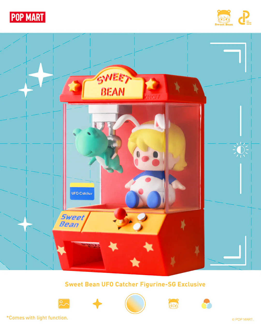 POP MART Sweet Bean UFO Catcher Figurine - SG Exclusive