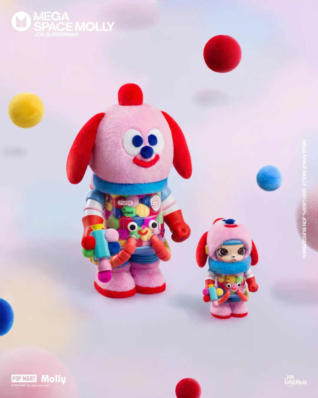 POP MART MEGA SPACE MOLLY 1000% Jon Burgerman