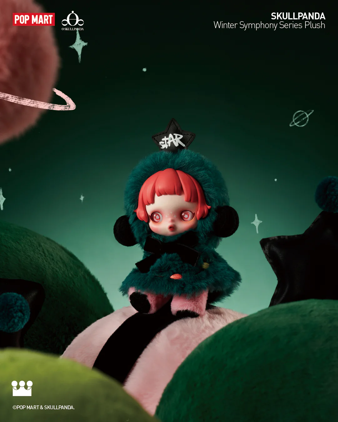 POP MART SKULLPANDA Winter Symphony Series Plush