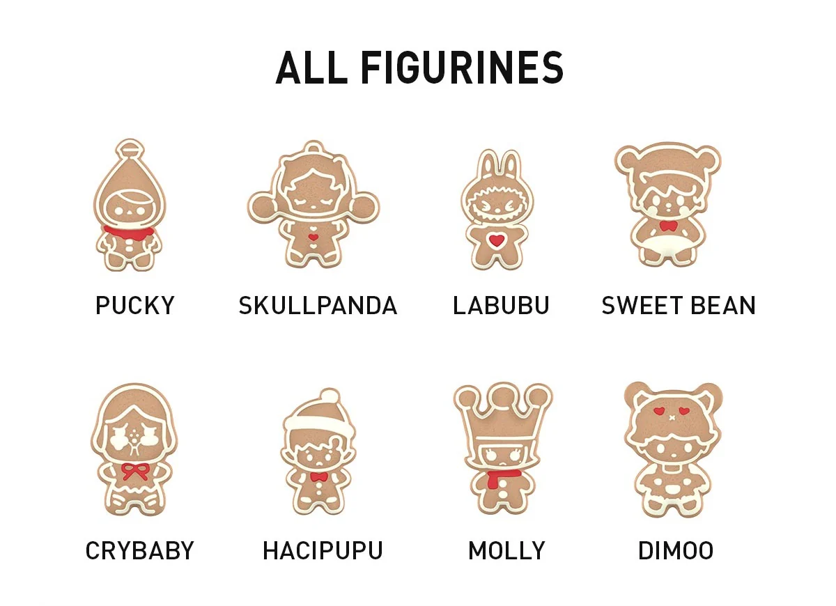 POP MART POP BEAN Gingerbread Man Set