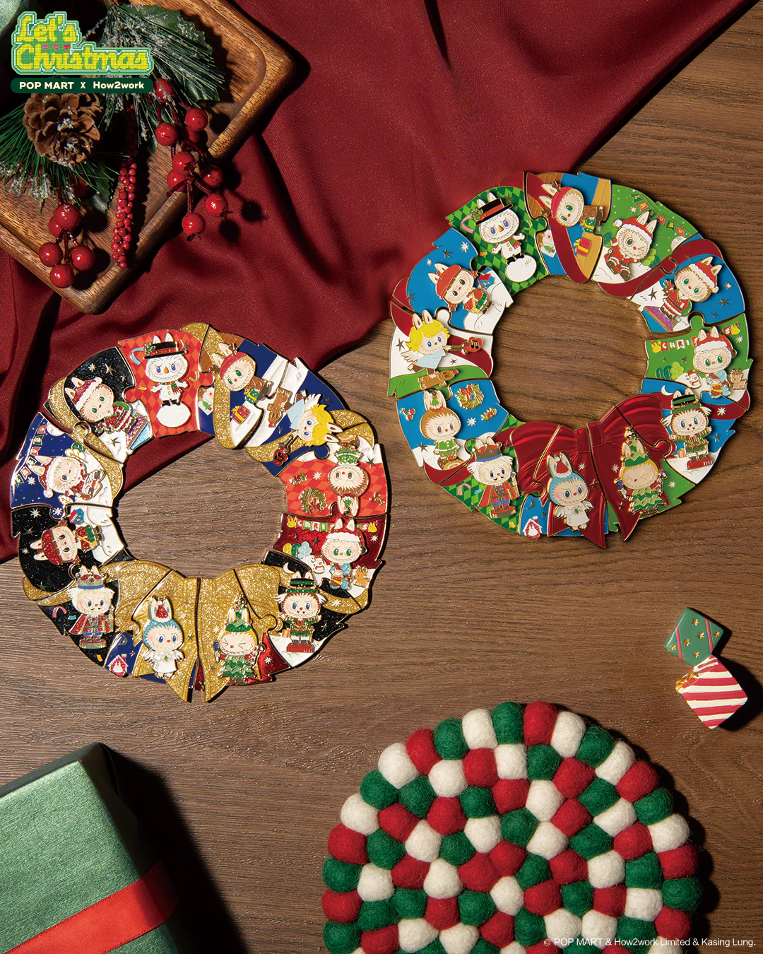 POP MART The Monsters Let's Christmas Series - Blind Box Fridge Magnets