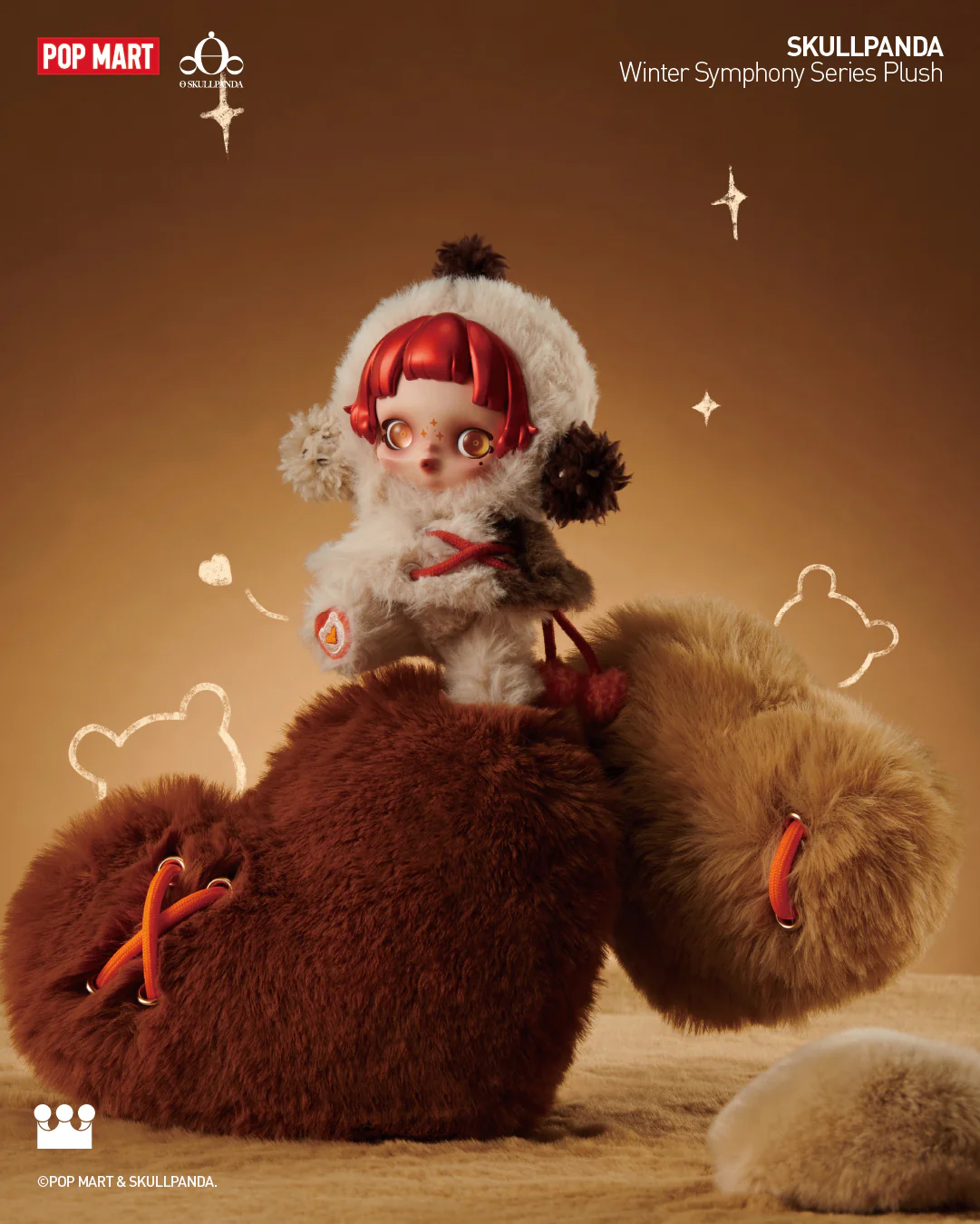 POP MART SKULLPANDA Winter Symphony Series Plush