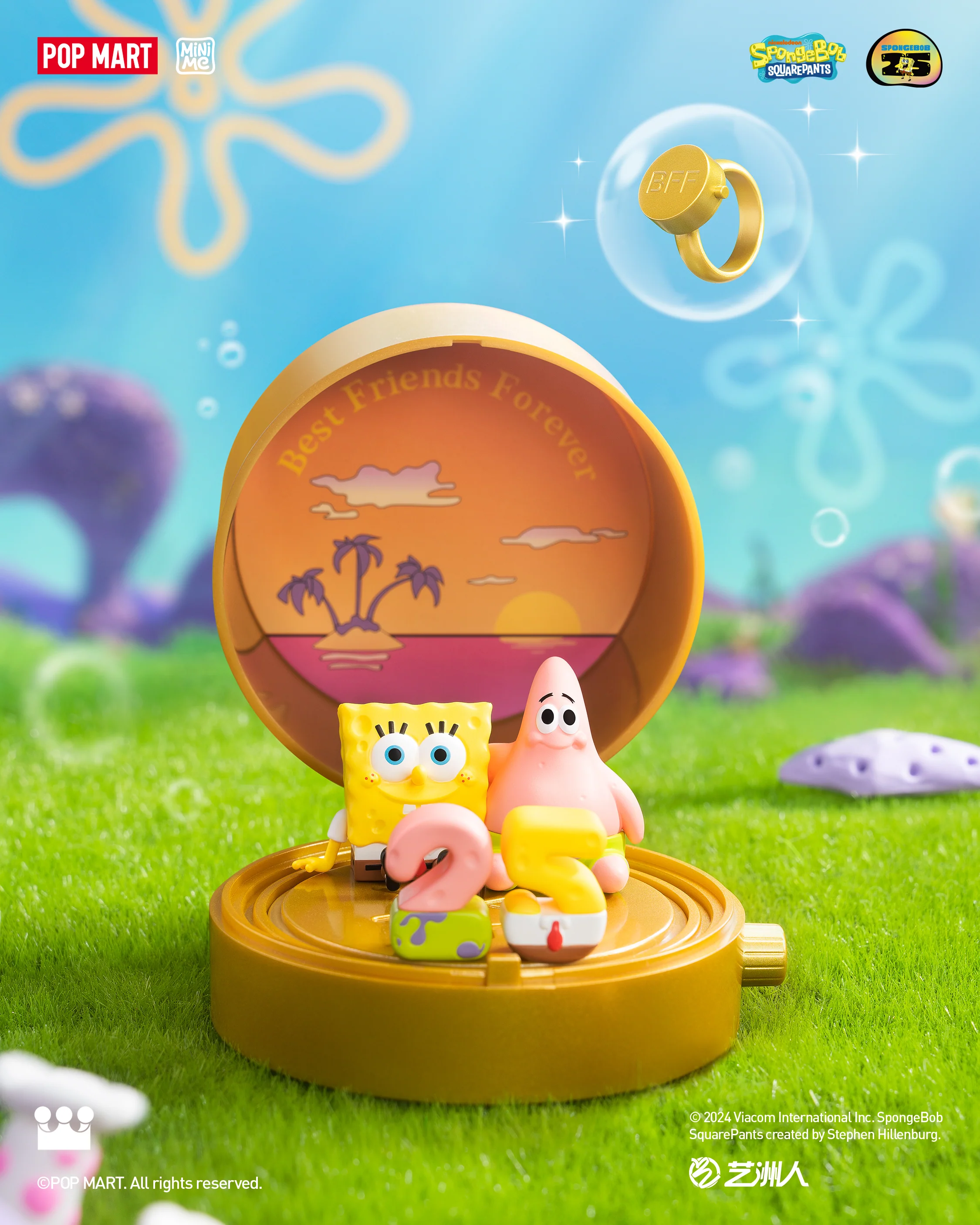 POP MART SpongeBob SquarePants Carnival Anniversary Series Scene Sets