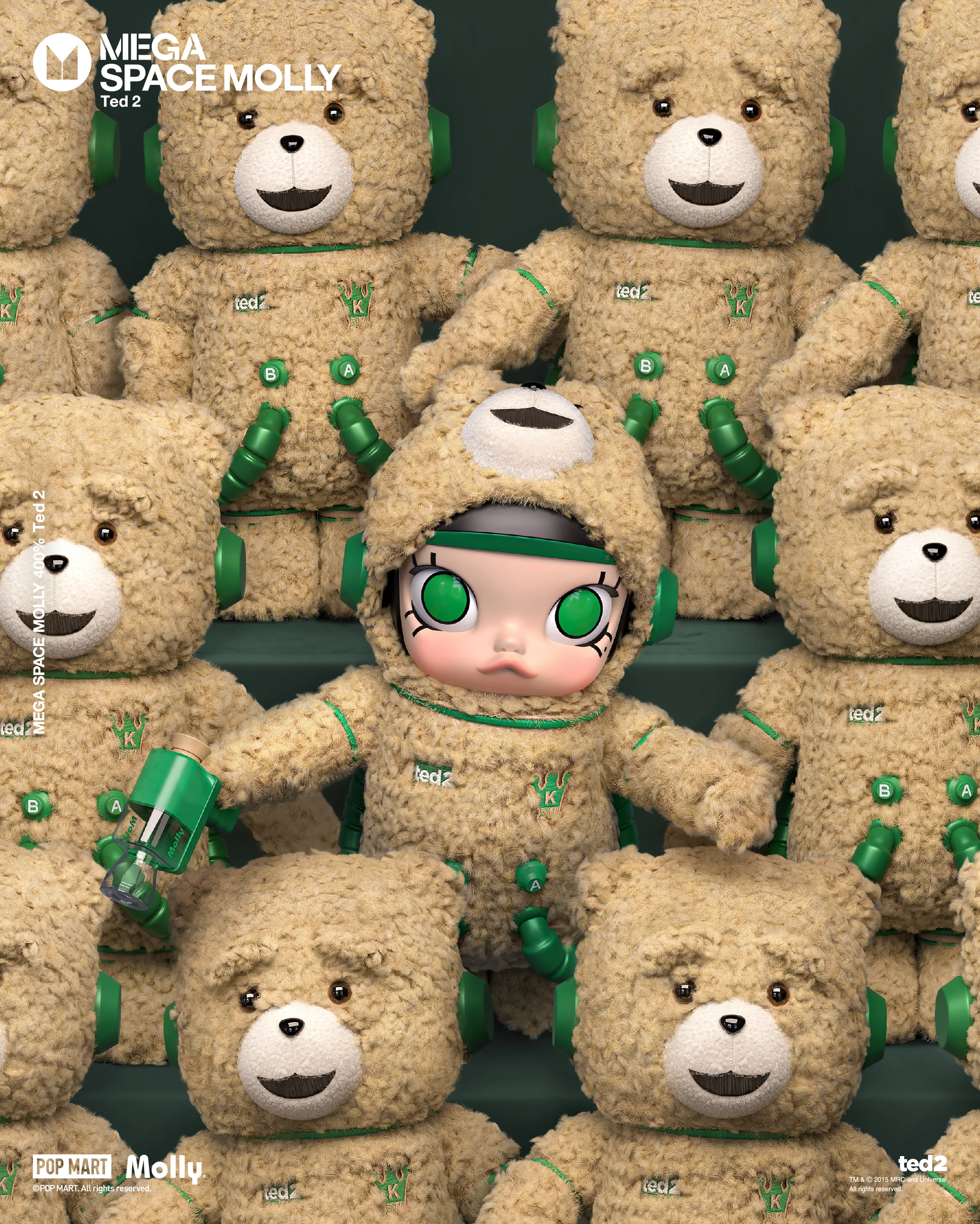 POP MART MEGA SPACE MOLLY 400% Ted 2