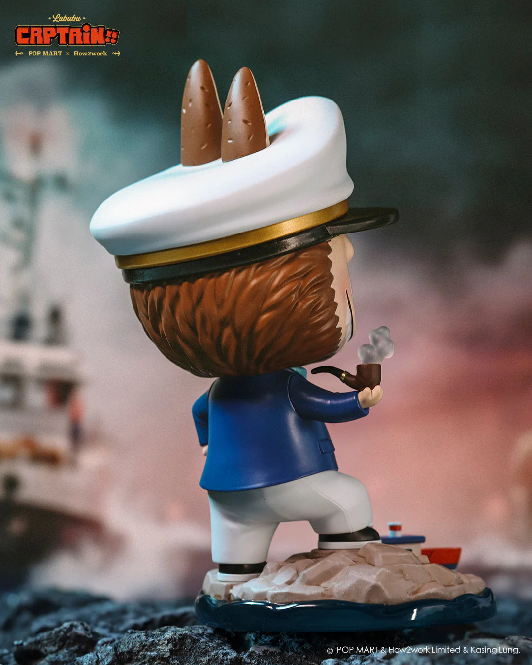 POP MART The Monsters Labubu Captain Figurine
