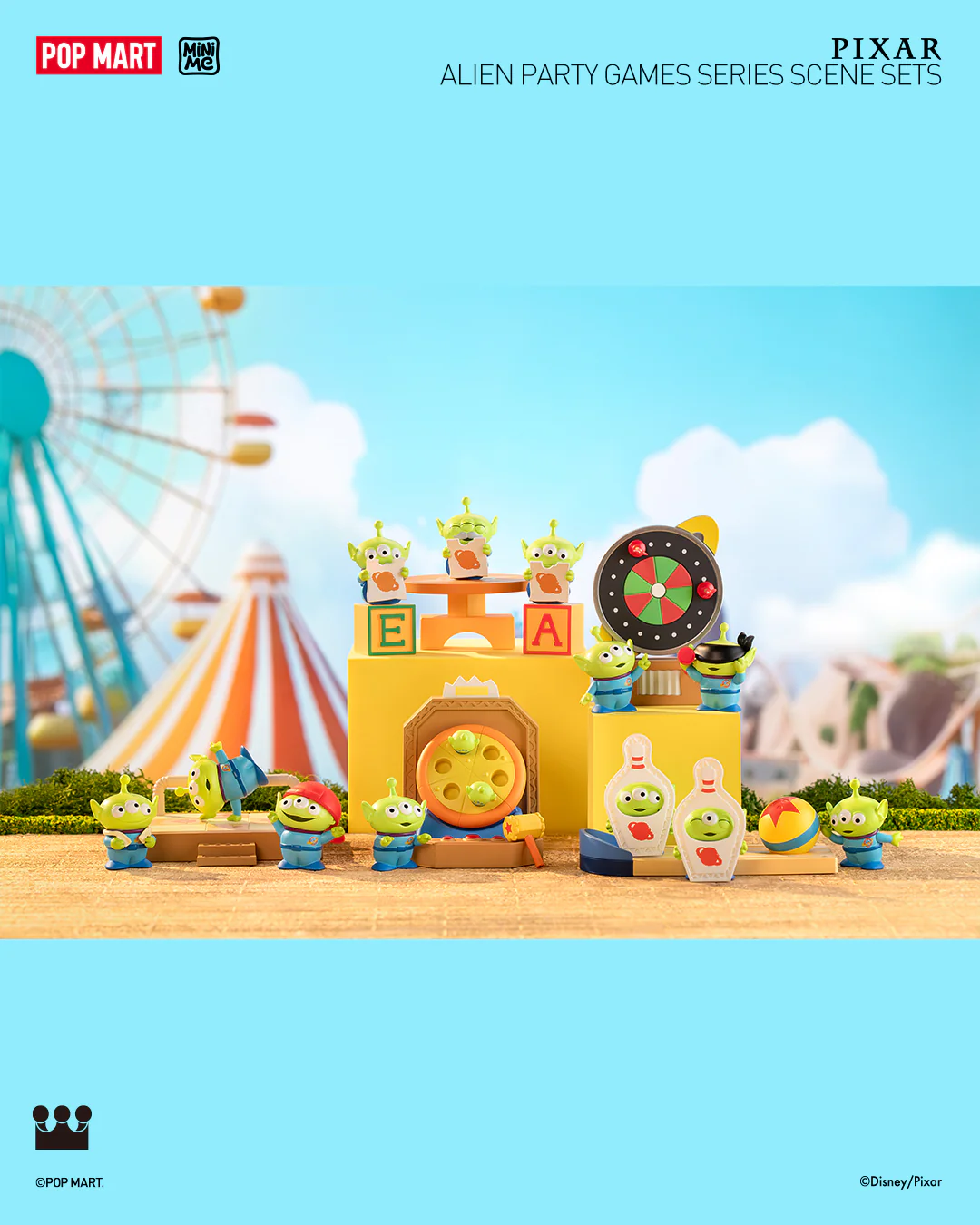 POP MART Pixar Alien Party Games Series Scene Sets