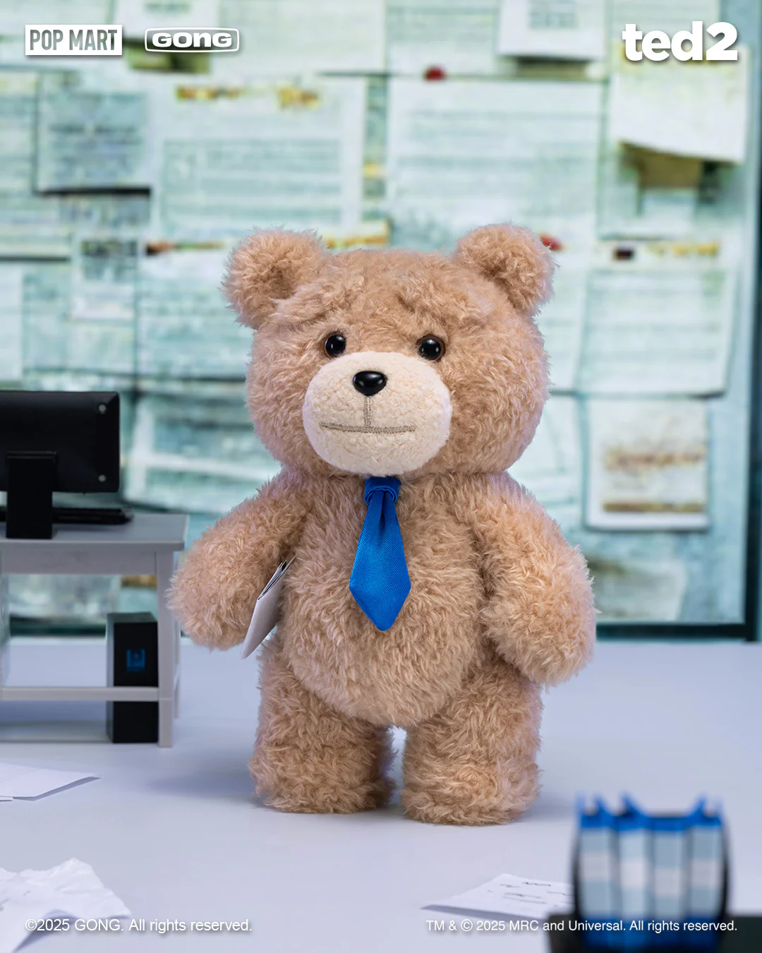 POP MART Ted2 Teddy Bear Action Plush Pendant