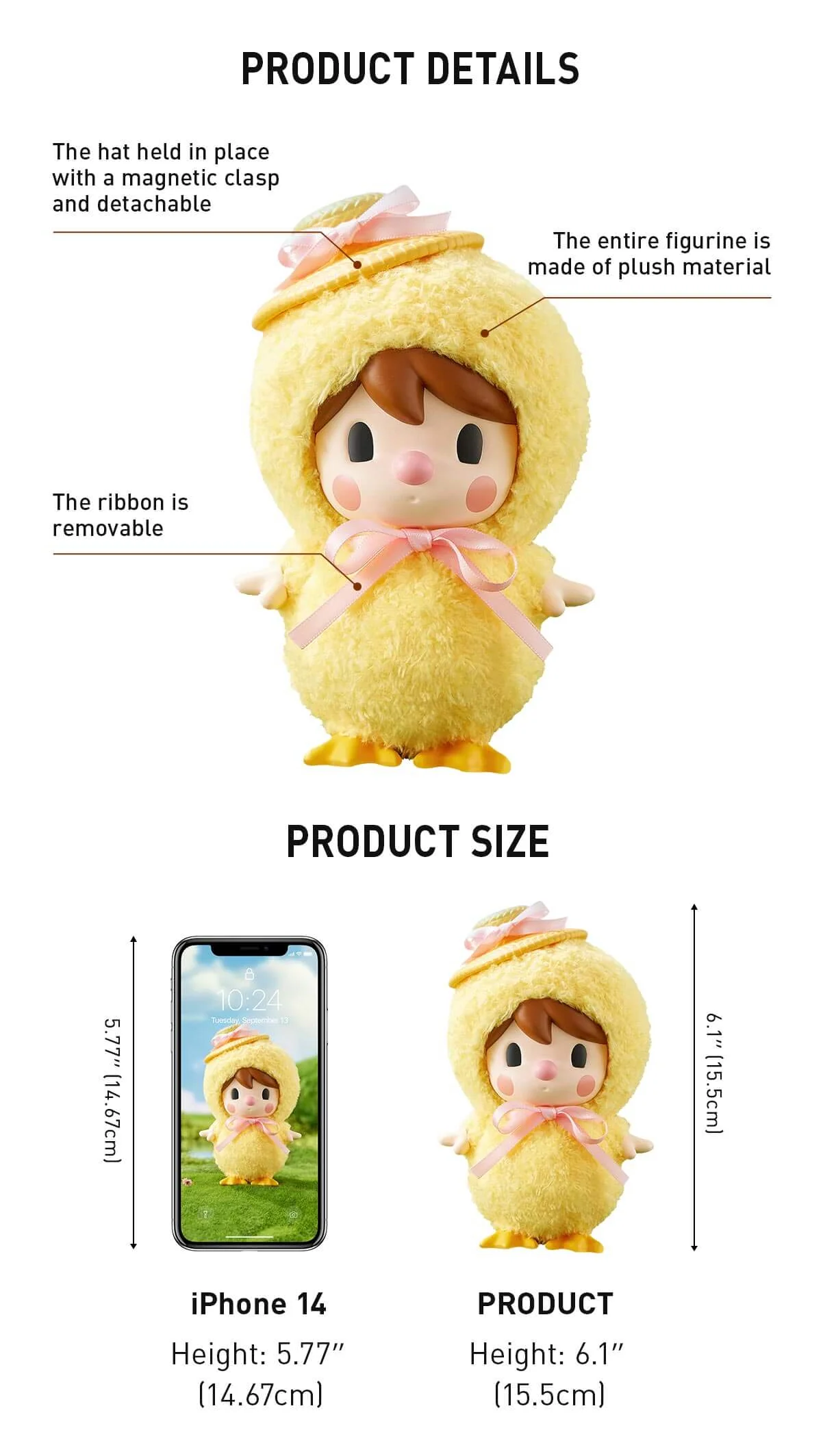 POP MART Sweet Bean Plush Duckling Figure