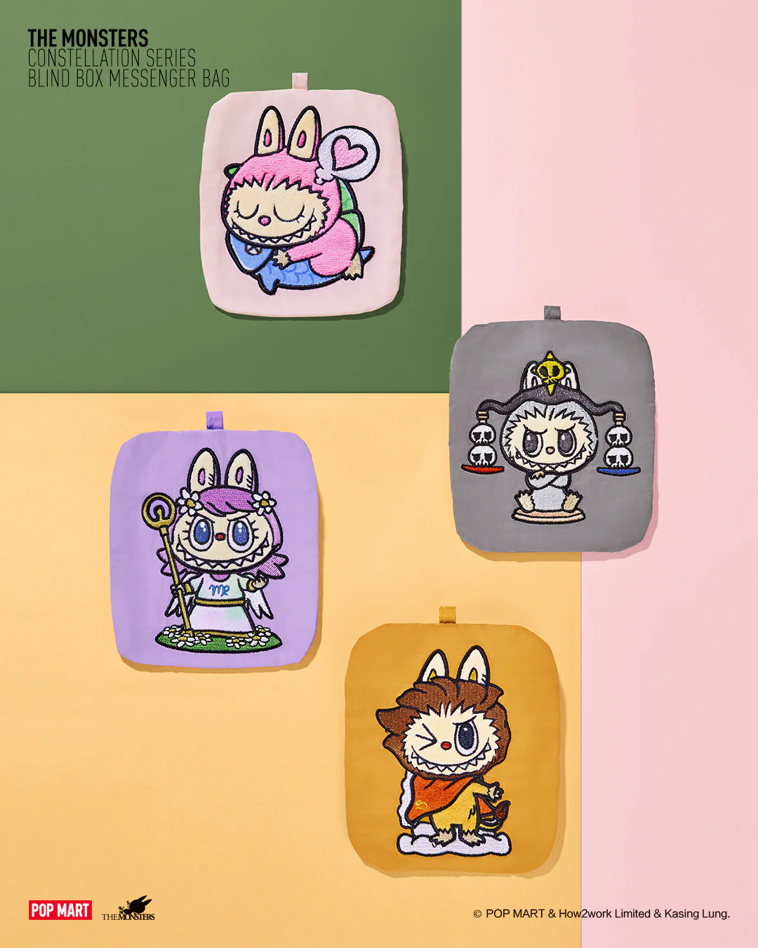 POP MART The Monsters Constellation Series - Messenger Bag Individual Blind Box