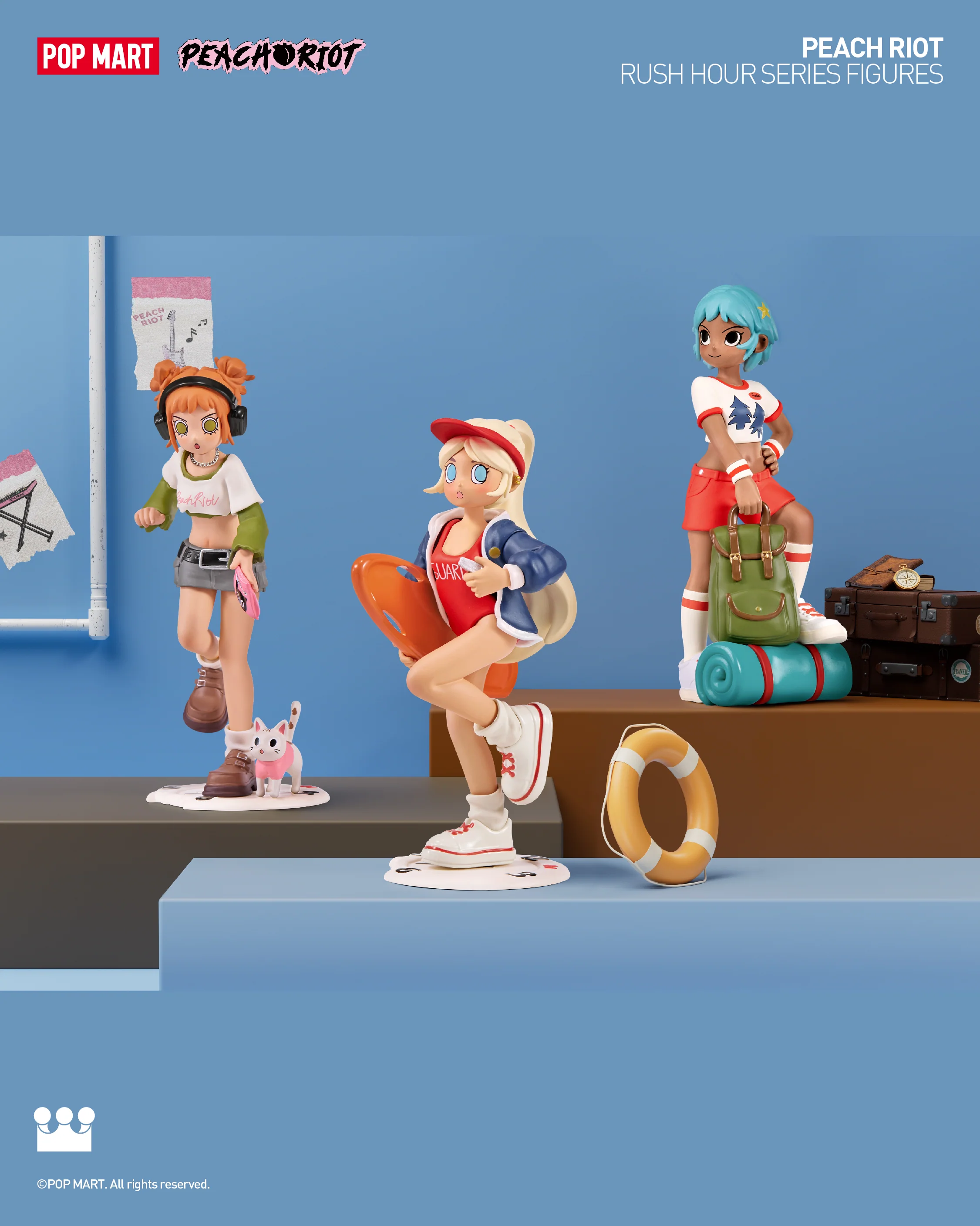 POP MART Peach Riot Rush Hour Series Figures