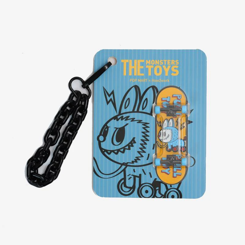 POP MART The Monster Toys Finger Skateboard Badge