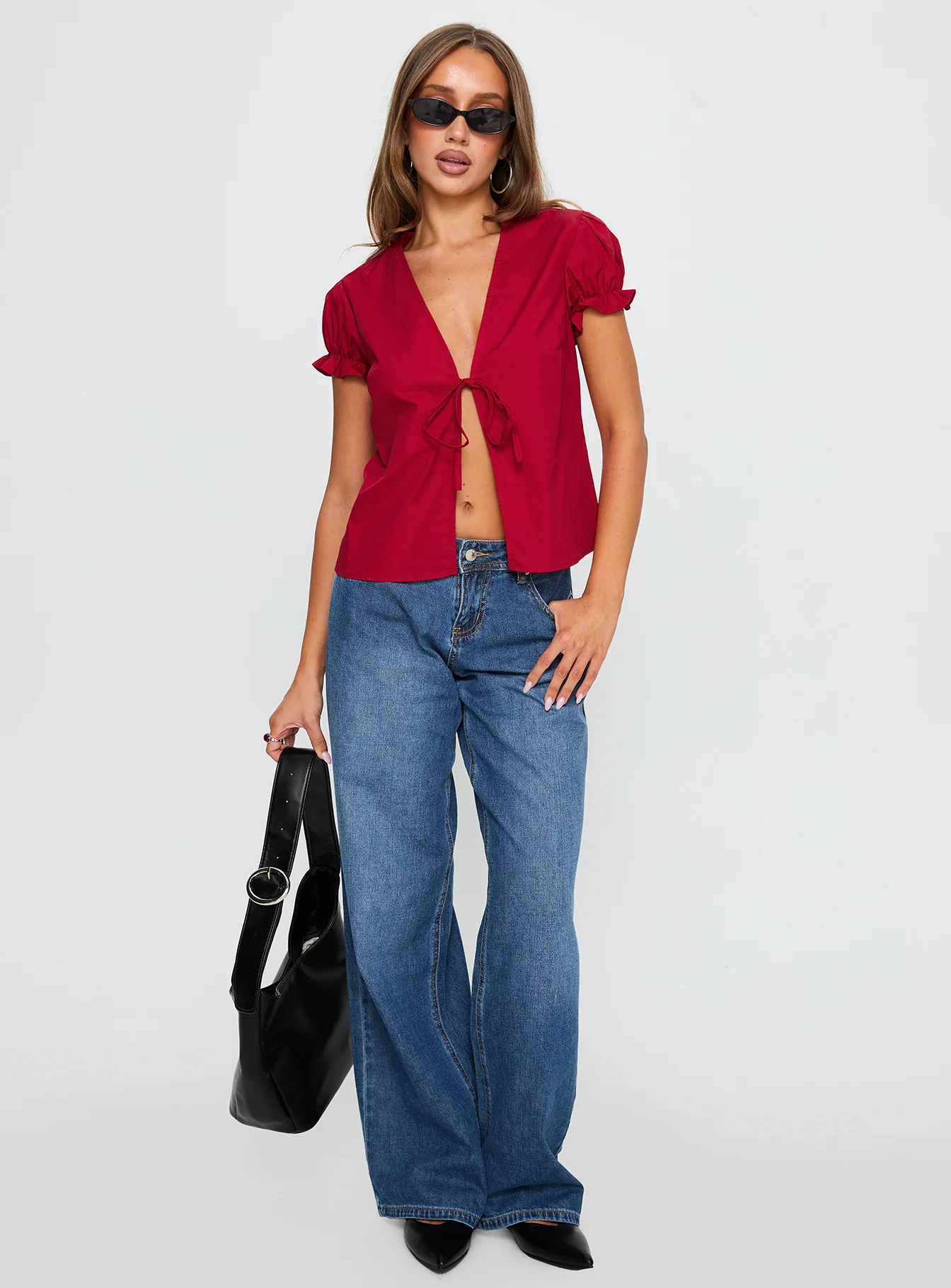 Starstruck Tie Up Top Red