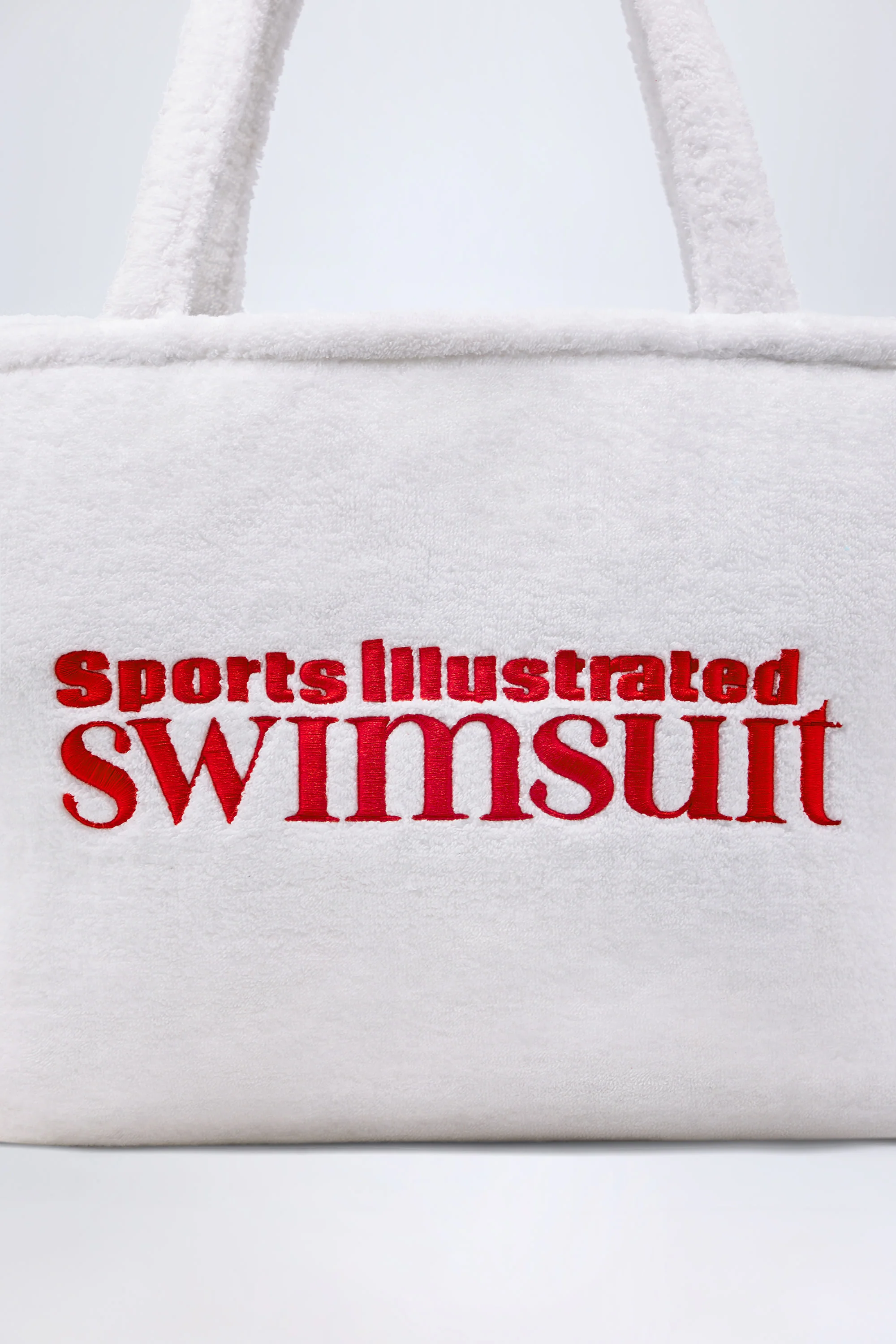 Towelling Tote Bag in White