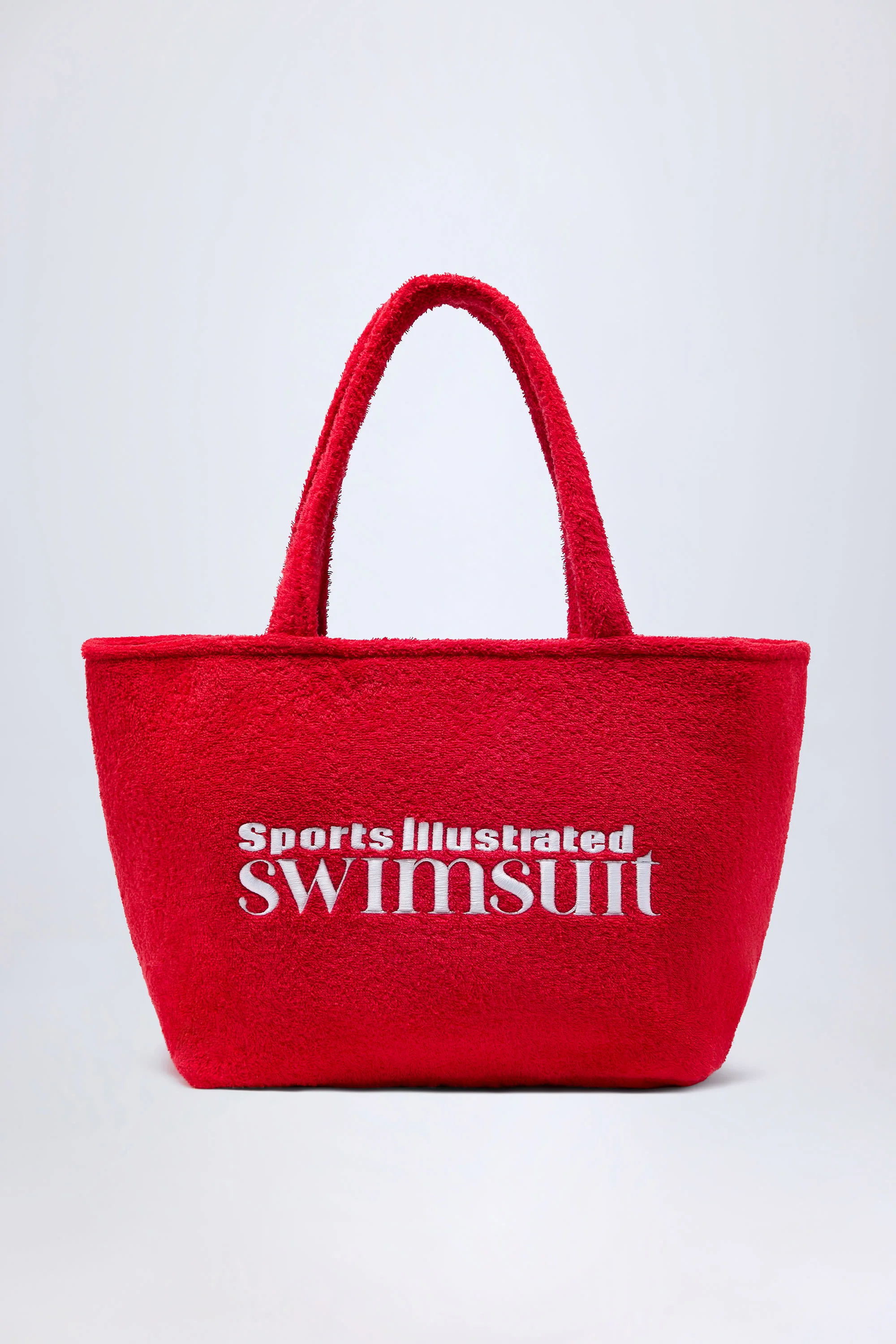 Towelling Tote Bag in Fiery Red
