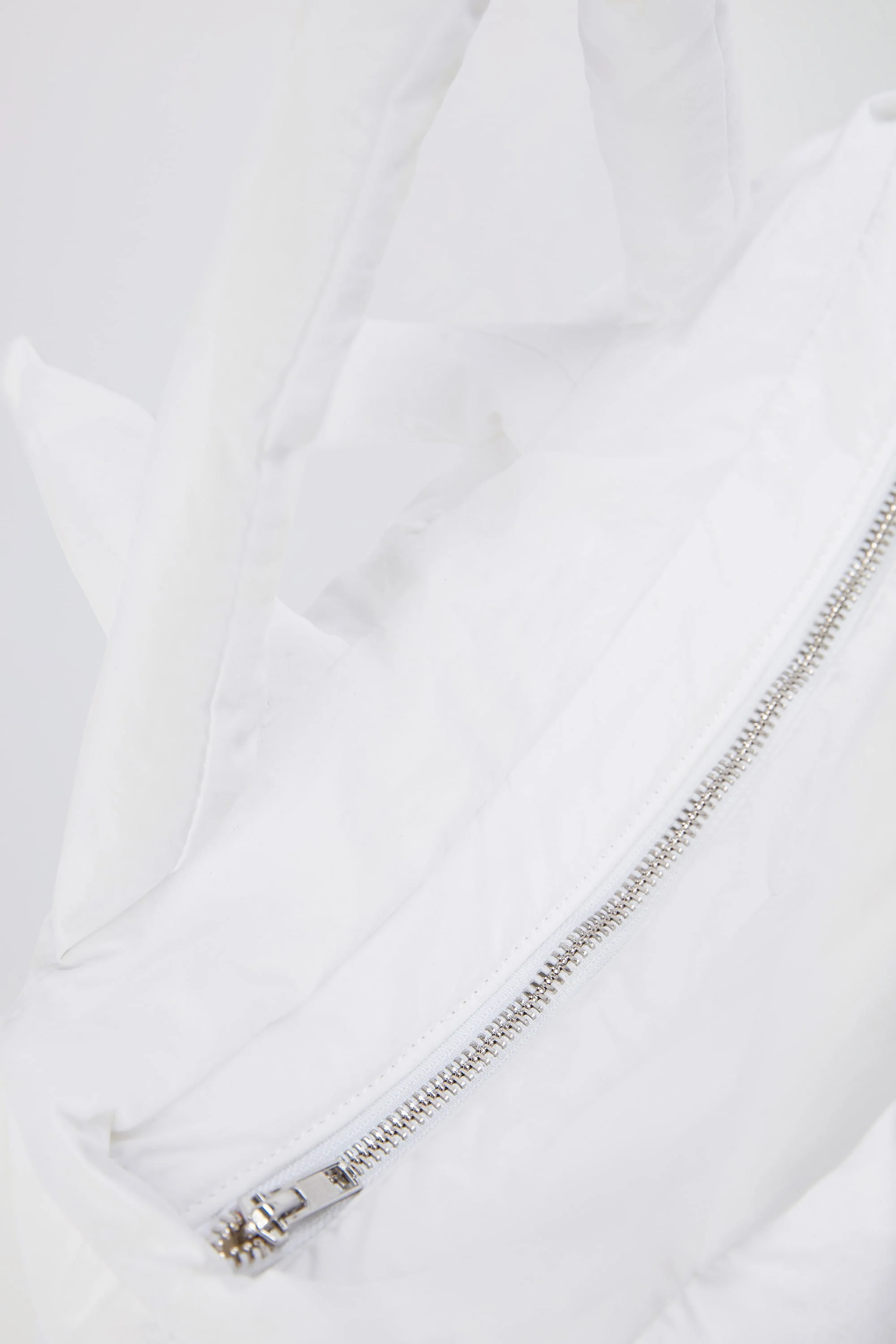 Quilted Puffer Bag in White