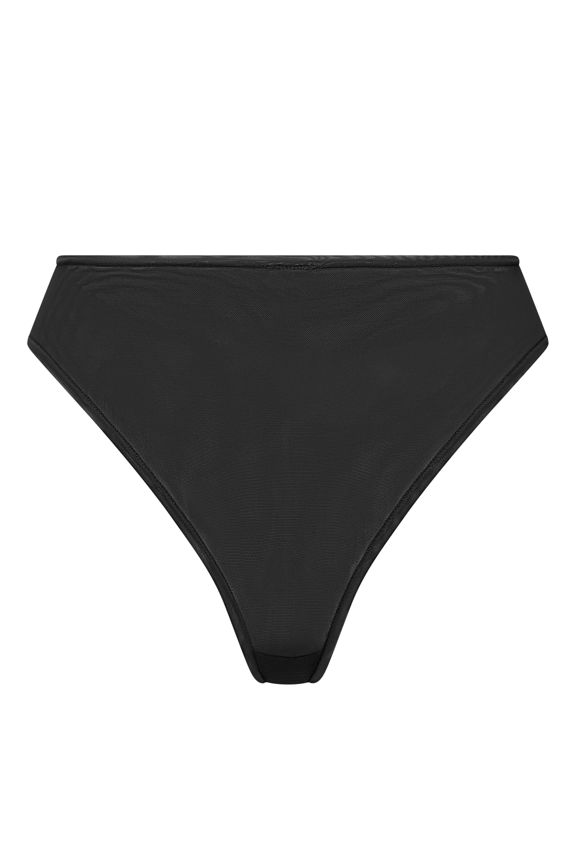 Soft Mesh Brief in Black
