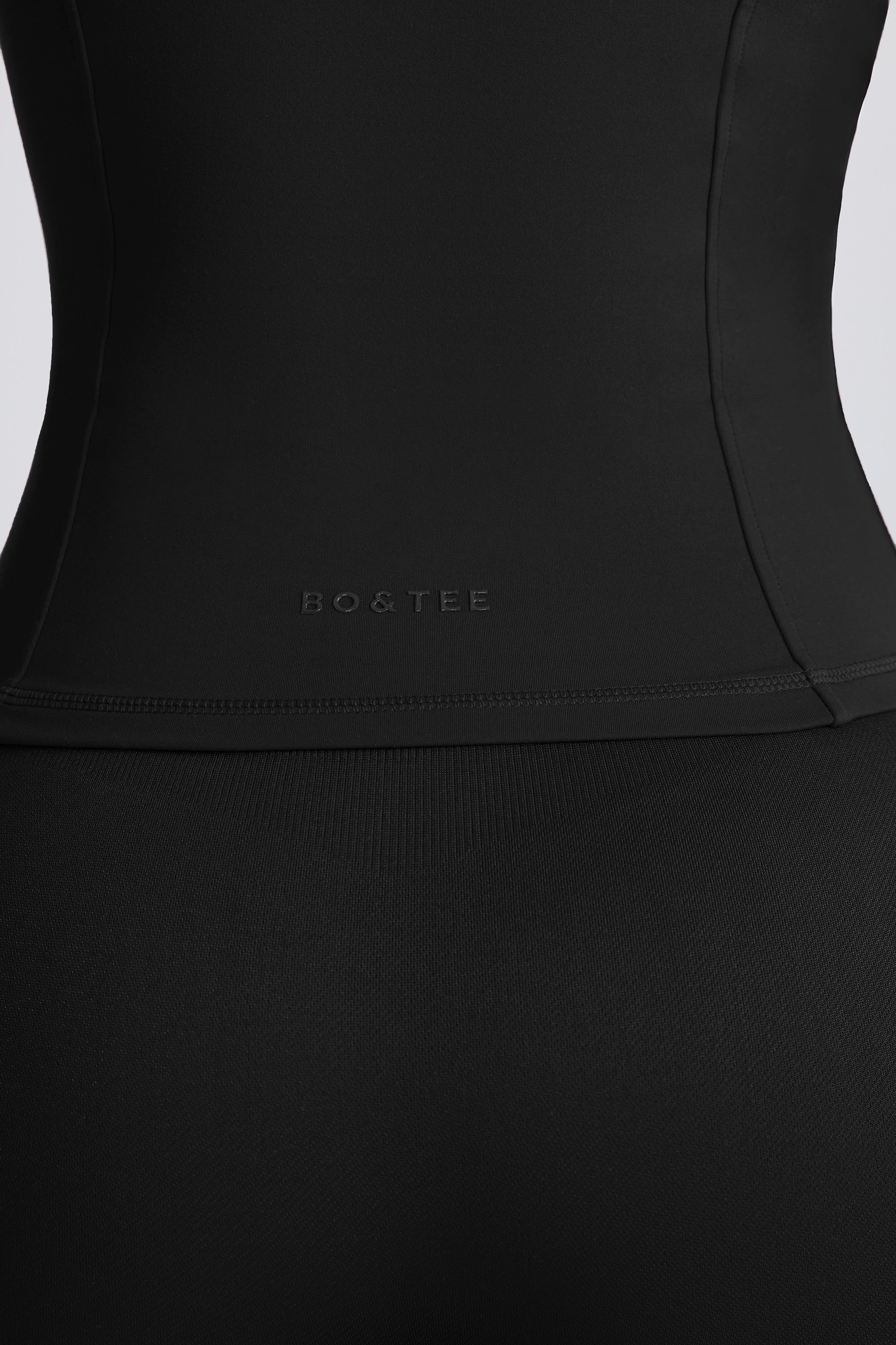 Soft Active Hooded Mid-Layer Jacket in Black