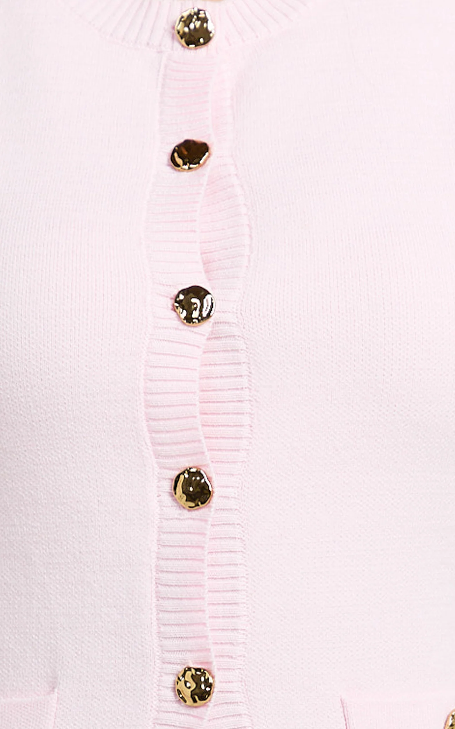 Lorena Two Piece Set - Textured Knit Longline Vest and Mini Skirt Set in Pale Pink