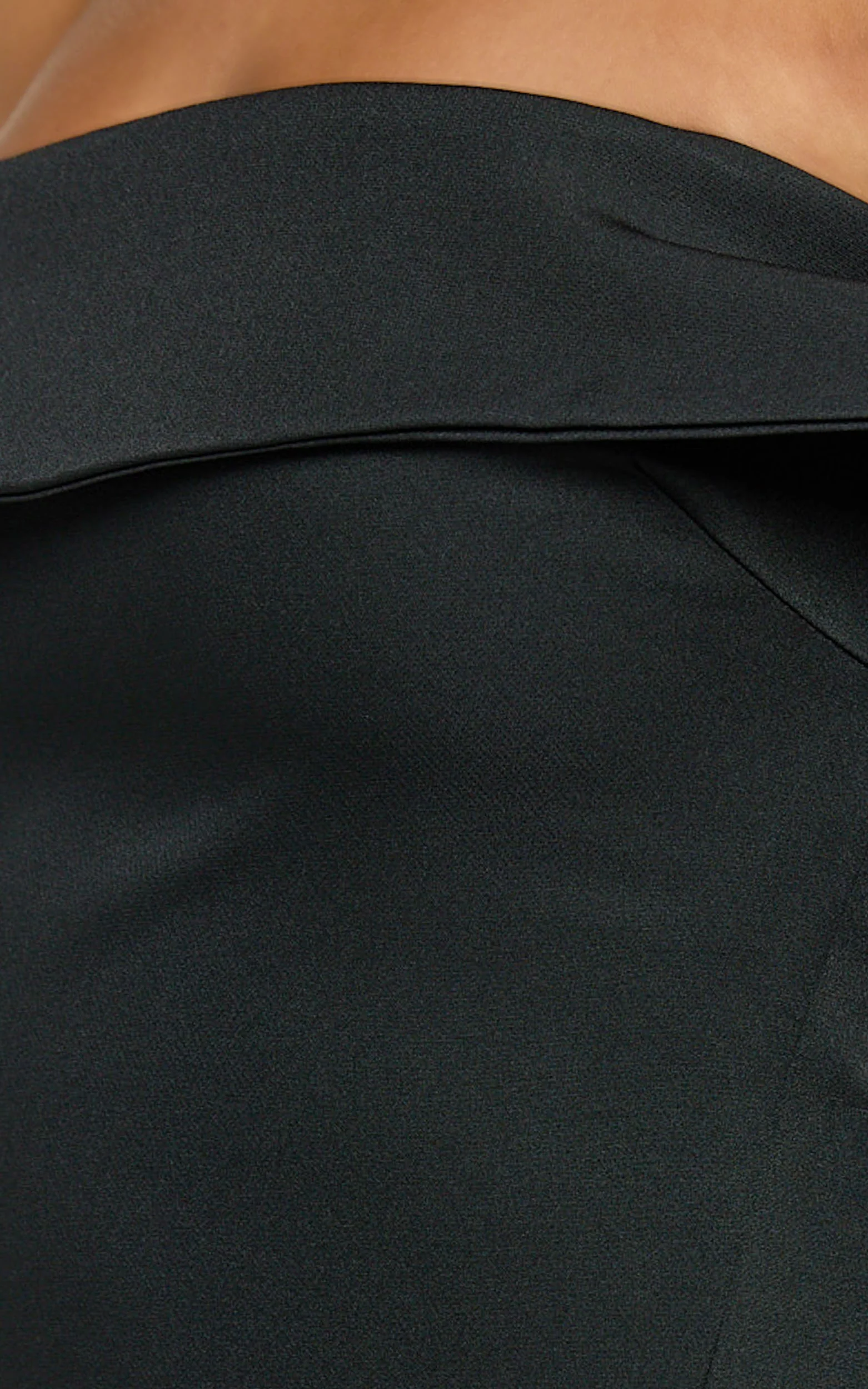 Cecilia Mini Dress - Off Shoulder Tie Detail Dress in Black