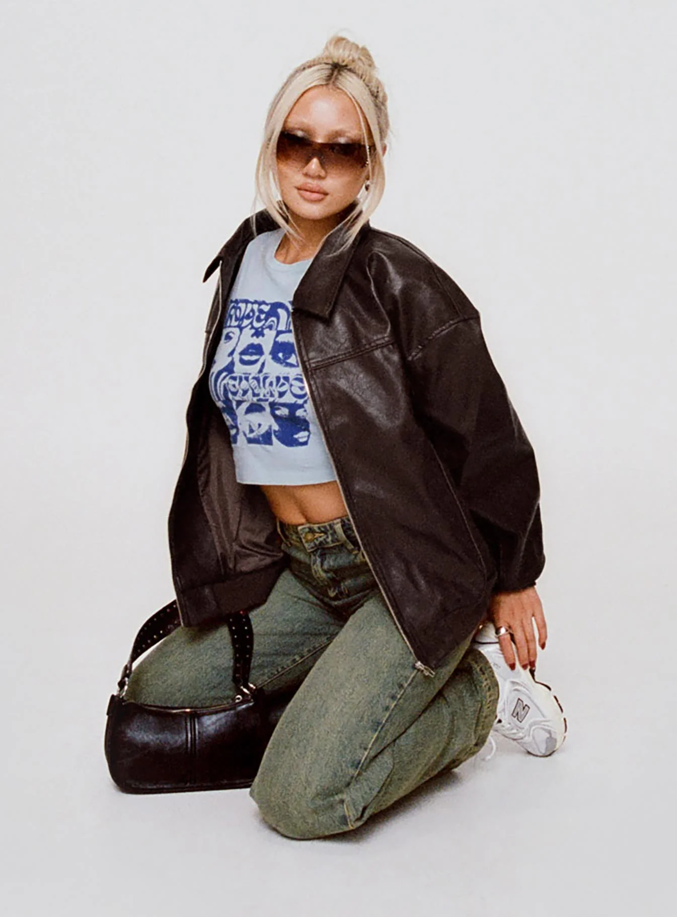 Goldsmith Faux Leather Bomber Jacket – Classic Brown Vegan Leather Outerwear