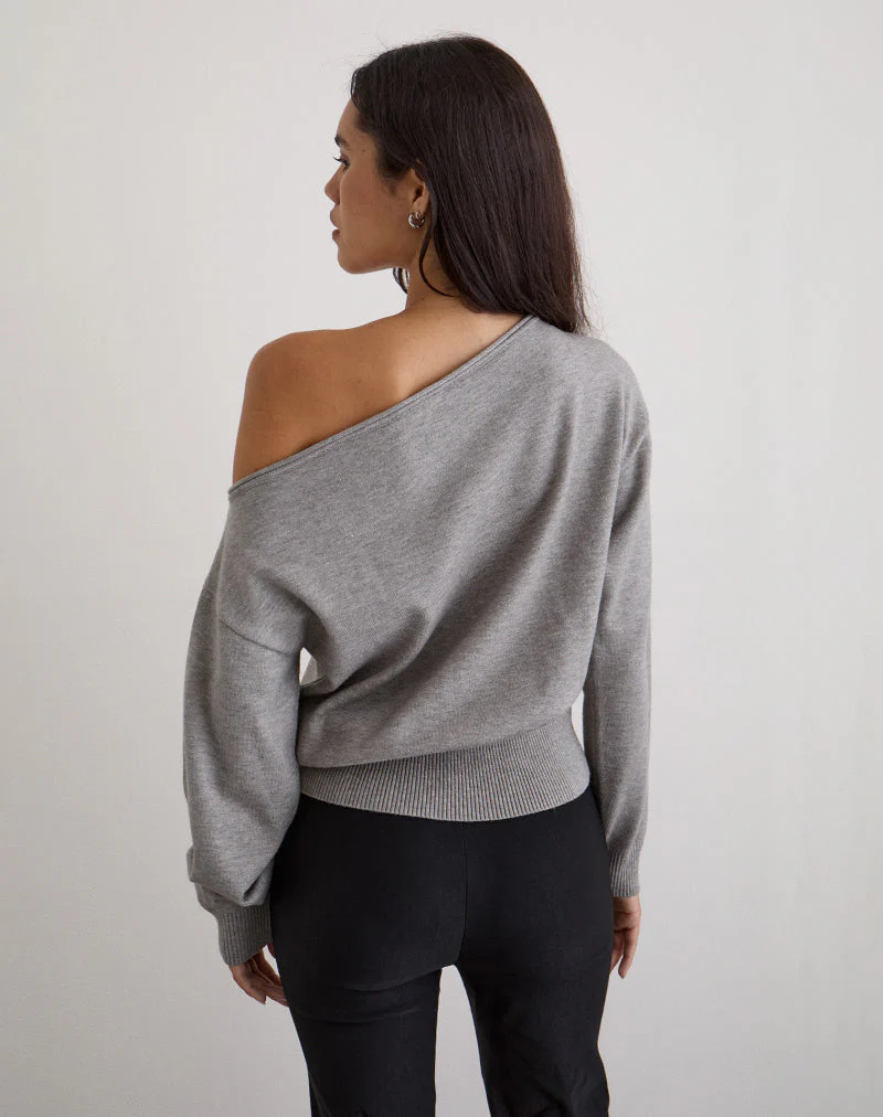 Jalira Jumper in Knit Grey