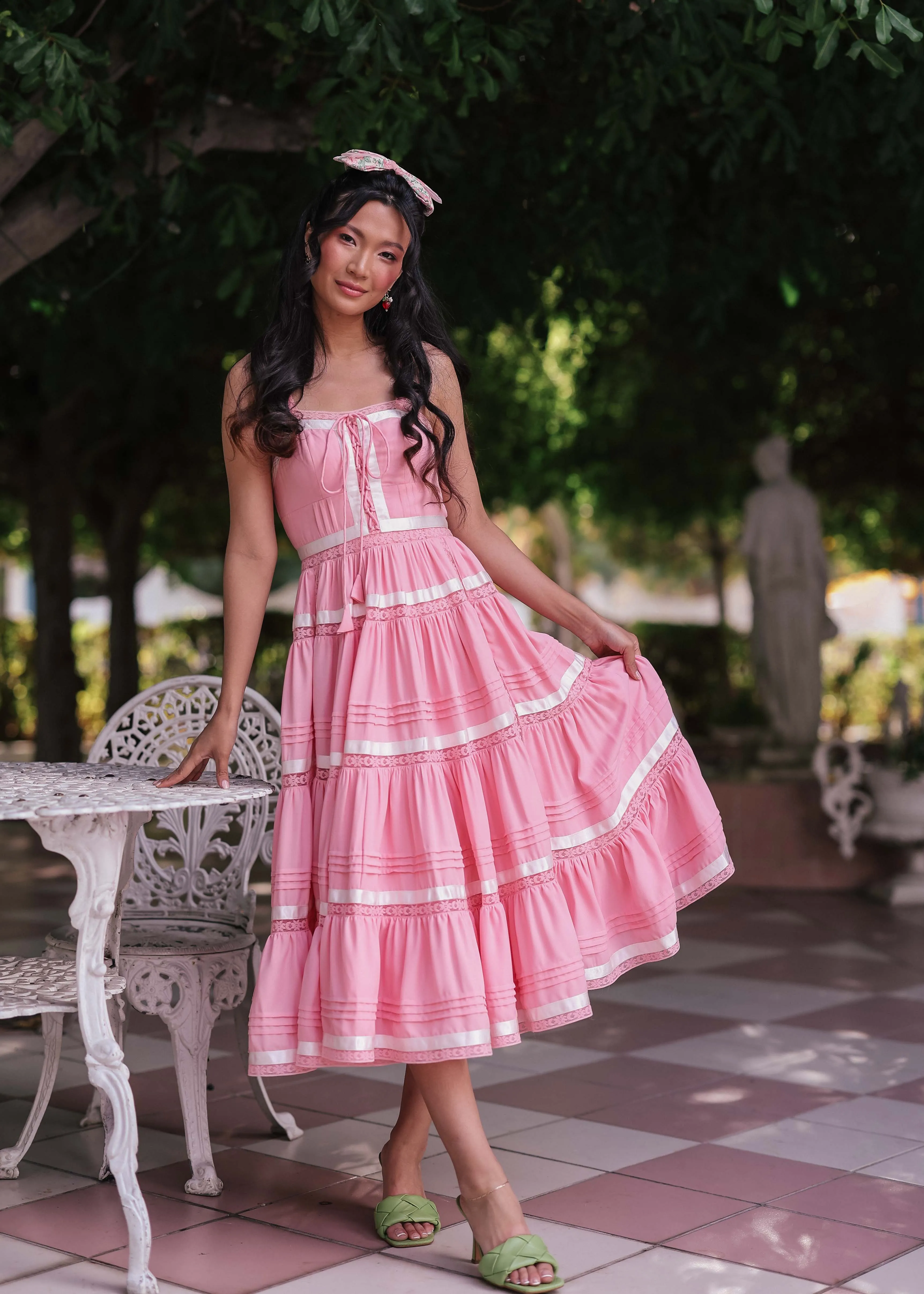 Delores Dress in Pink
